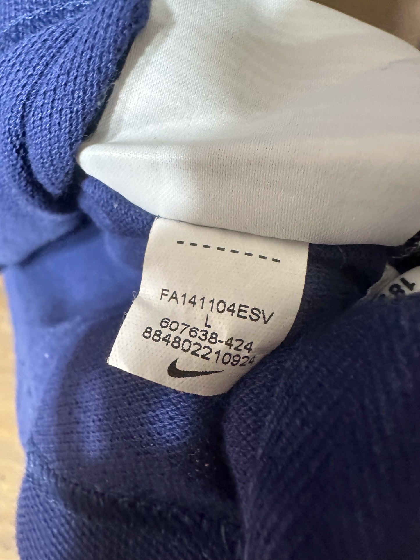 Barcelona 2014/15 Polo Shirt – Size L – Blue Nike Club Top – (MPN: 607638-424)