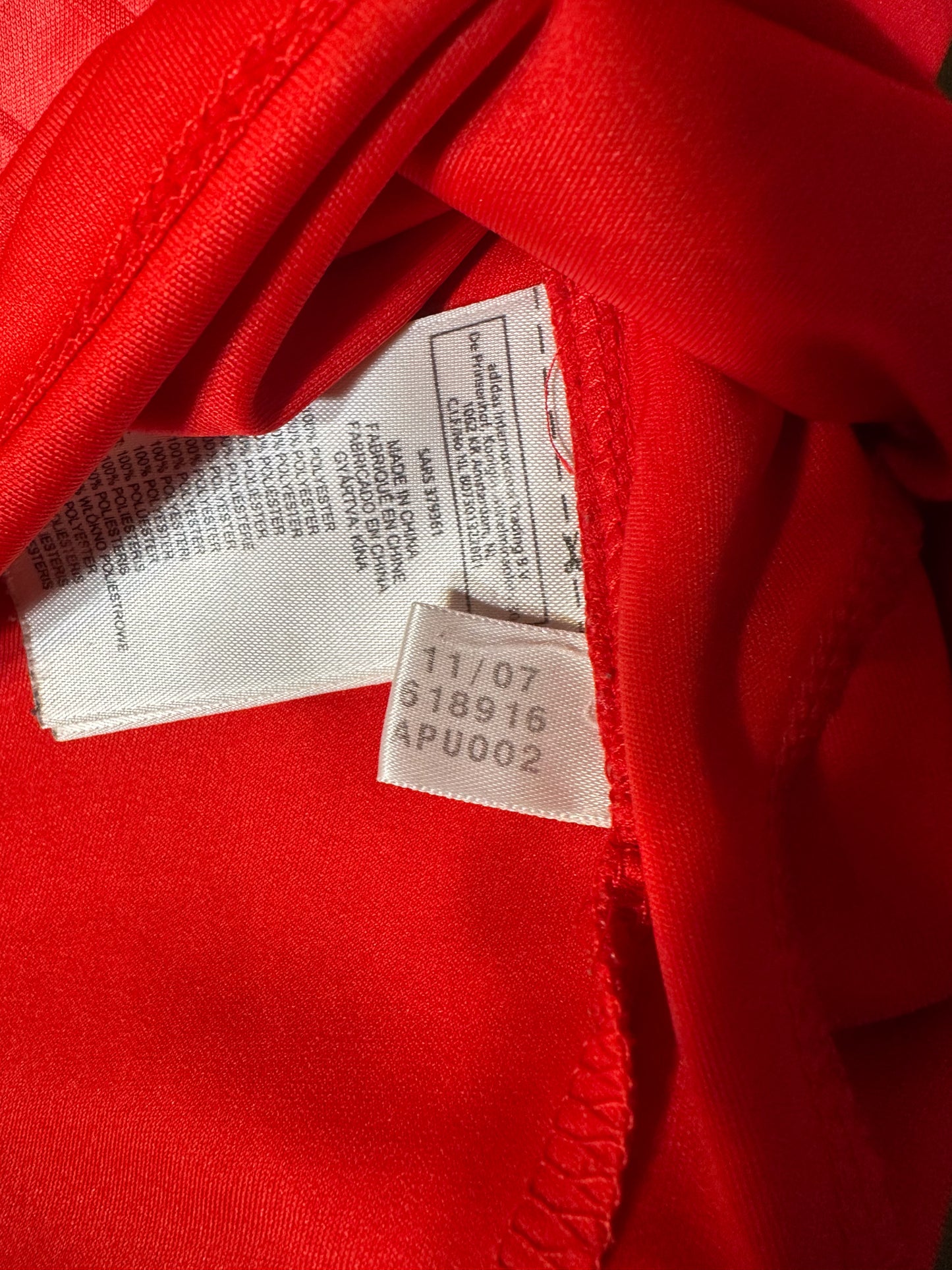 France 2007/08 Away Jersey – Thierry Henry #12 – Size M – Red Adidas Shirt – (MPN: 618916)