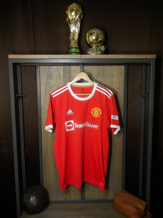 Manchester United 2021/22 Home Jersey – Cristiano Ronaldo #7 – Large – Red Adidas Shirt (MPN: H31447)
