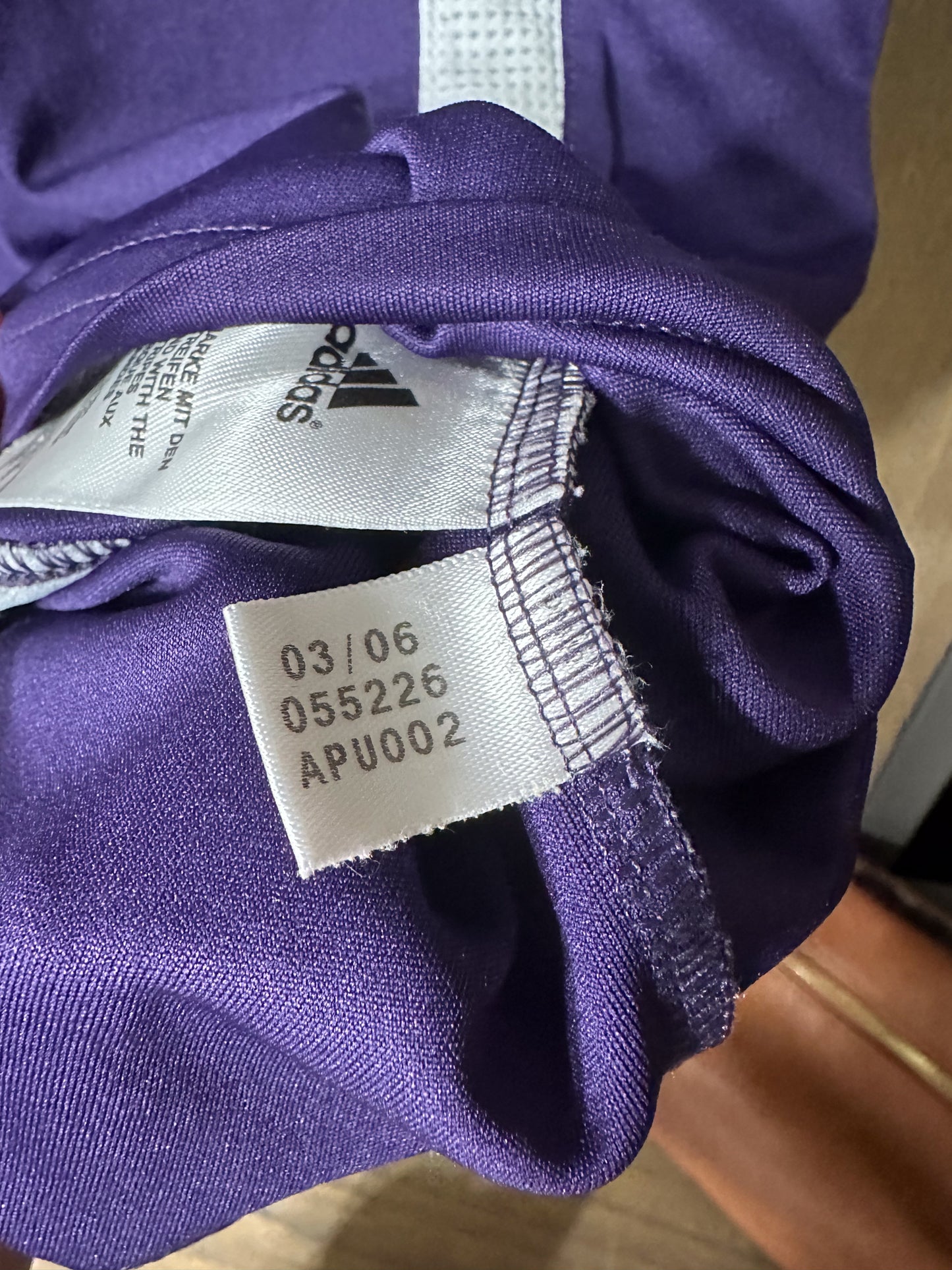 Real Madrid 2006/07 Third Jersey – Ronaldo #9 – Medium – Purple Adidas Shirt (MPN:055226)