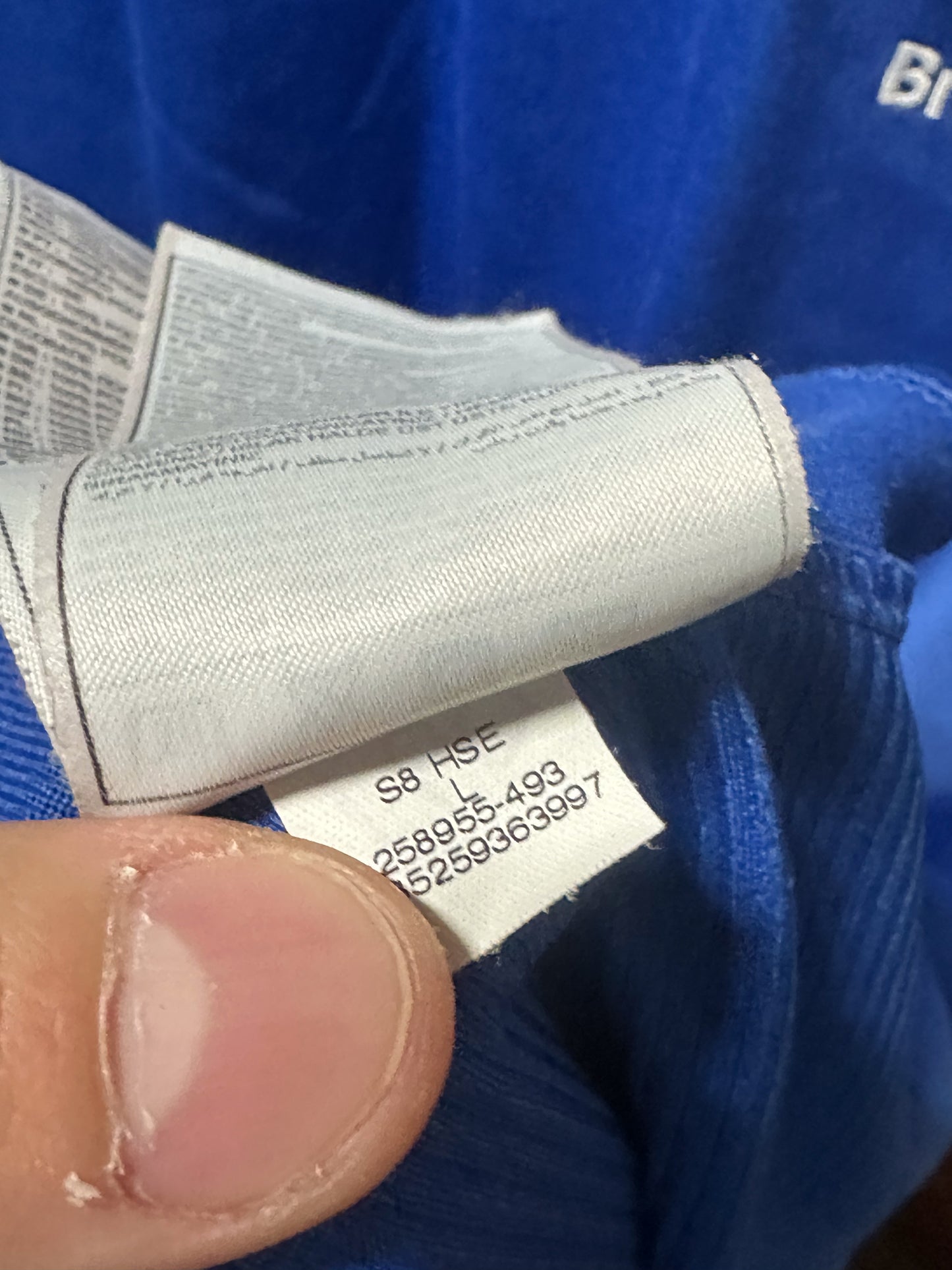 Brazil 2008/2009 Blue Training Top – Size L – Nike Shirt (MPN: 258955-493)