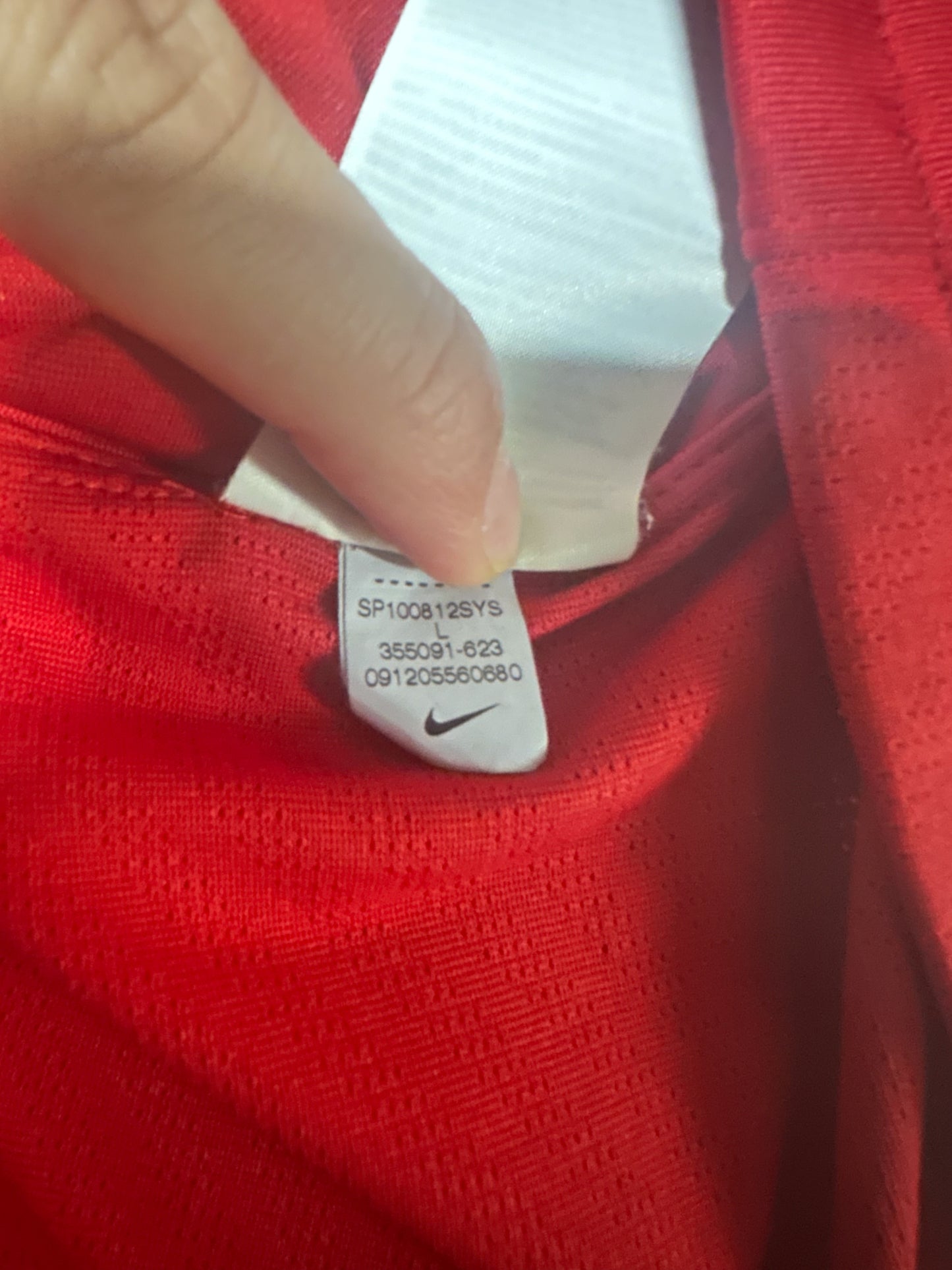 Manchester United 2009/10 Home Jersey – Wayne Rooney #10 – Size L – Red Nike Shirt (MPN: 355091-623)