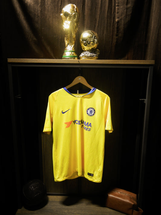 Chelsea 2018/2019 Away Jersey – Jorginho #5 – Large – Yellow Nike Shirt (MPN: 919008-720)