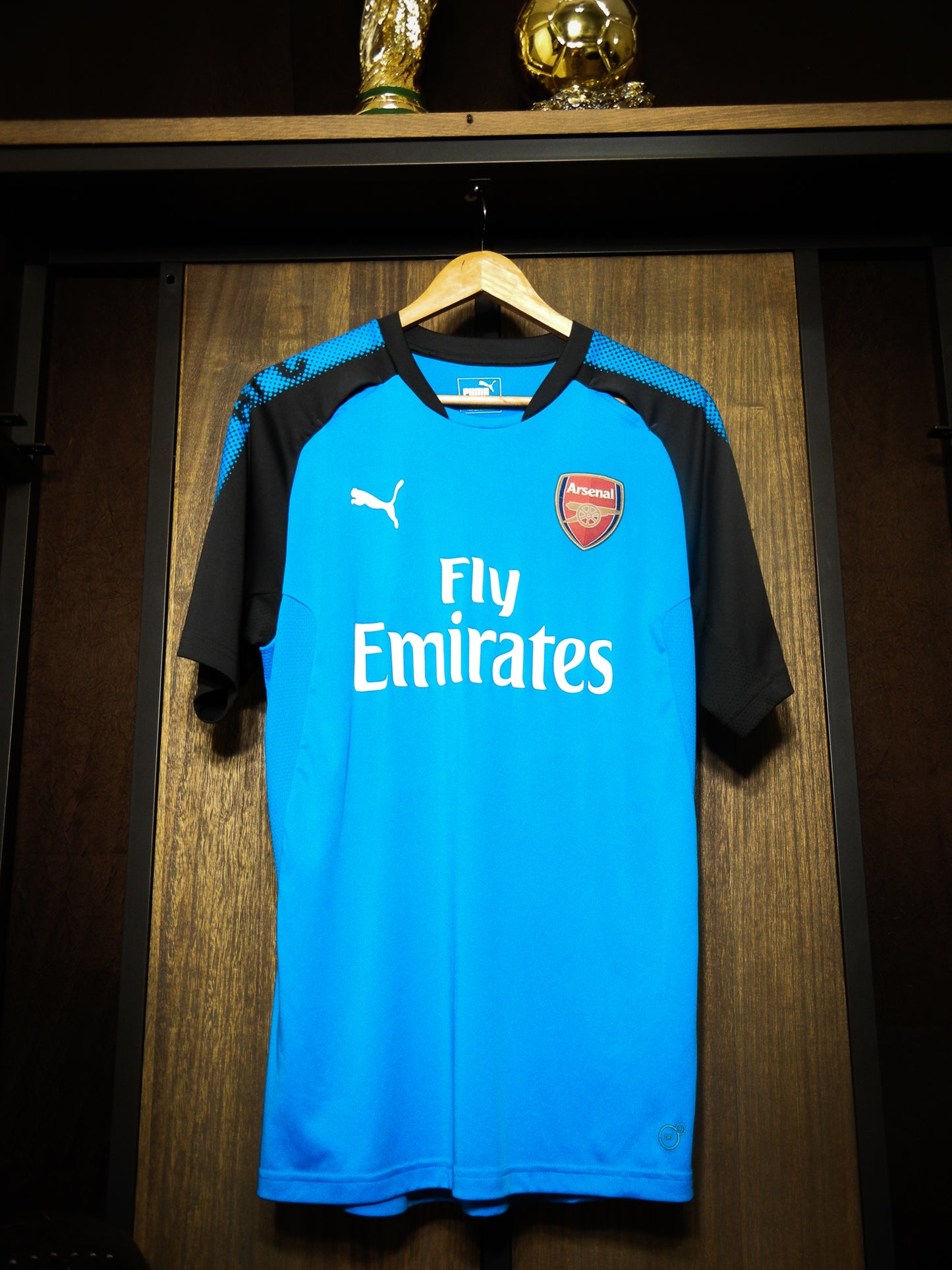 Arsenal 2017/18 Training Jersey – Puma Sky Blue – Large – Performance Fit Shirt – (MPN:  751711-02)