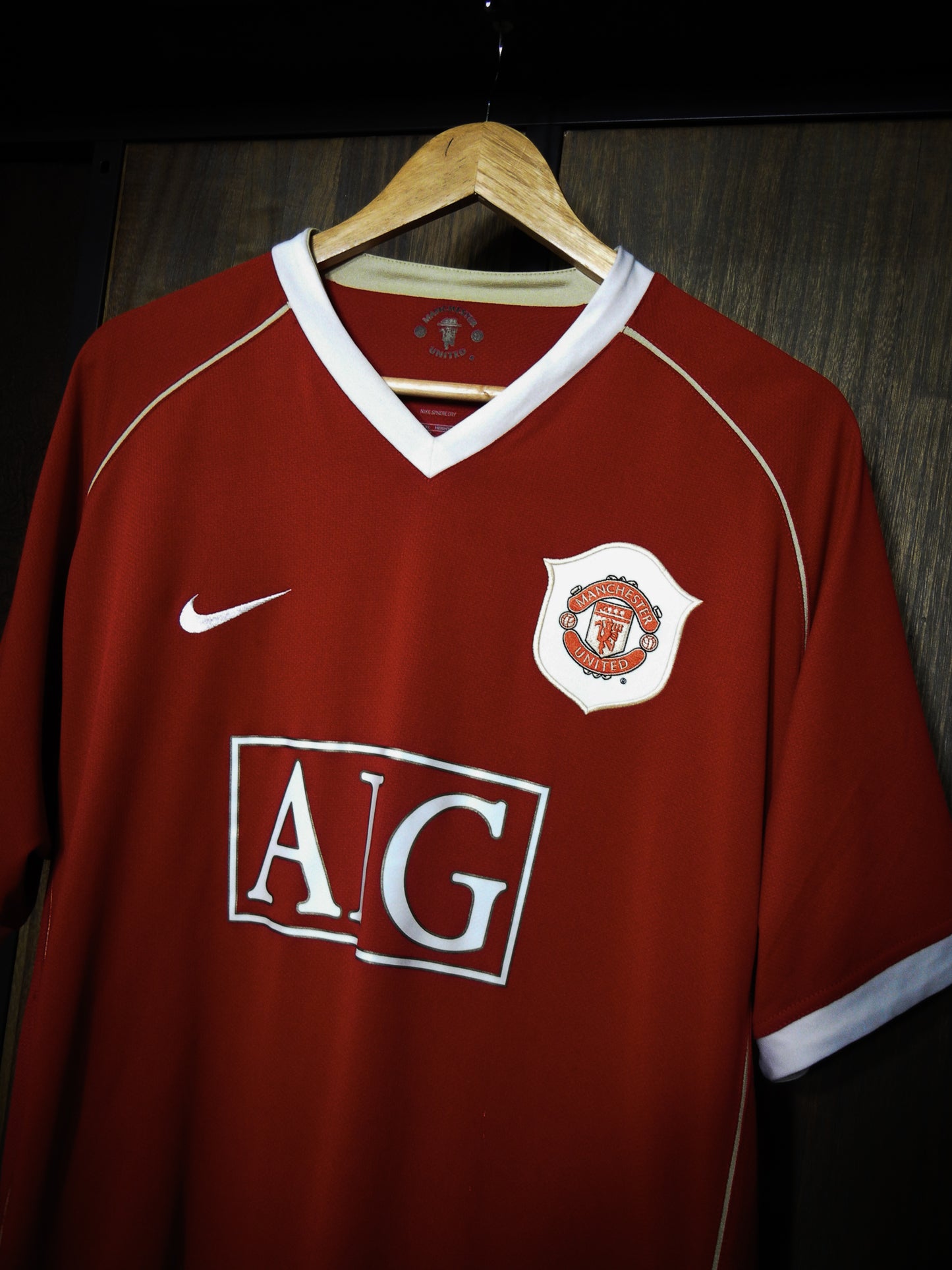 Manchester United 2006/07 Home Jersey – Cristiano Ronaldo #7 – XL – Red Nike Shirt – (MPN: 146814)
