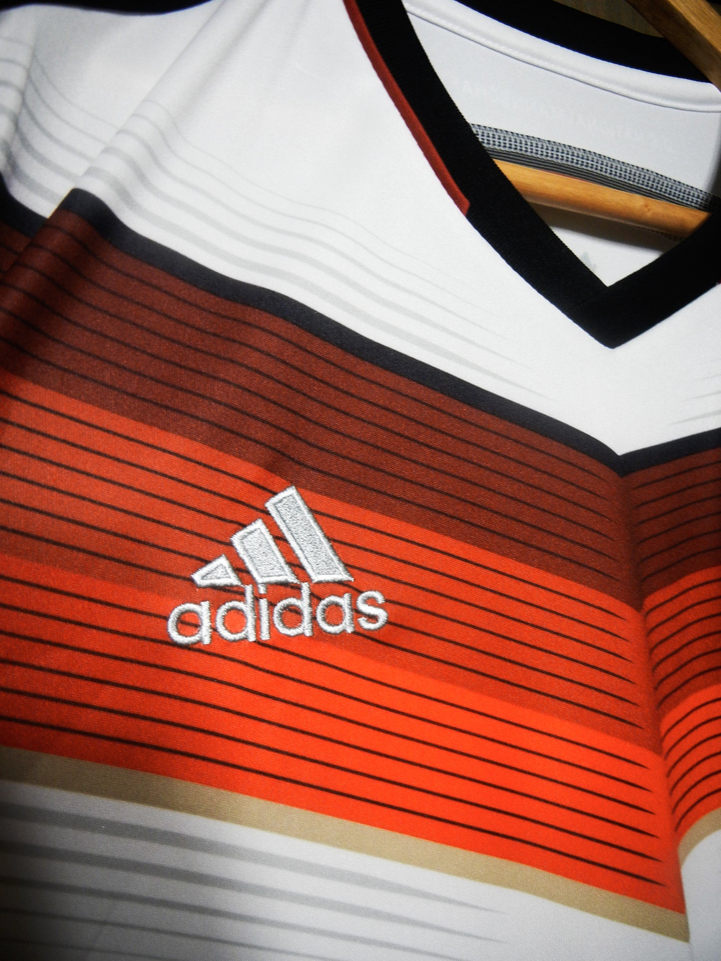 Germany 2014 Home Jersey – Mario Götze #19 – Medium – White, Black & Red Adidas Shirt (MPN: G87445)