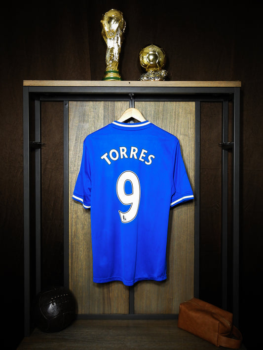 Chelsea 2013/14 Home Jersey – Torres #9 – Large – Blue Adidas Shirt (MPN: Z27633)