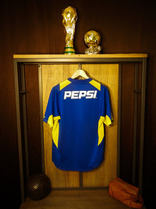 Boca Juniors 2004/05 Home Jersey – Size L – Nike Blue & Gold Shirt (SKU: F40508RIG)