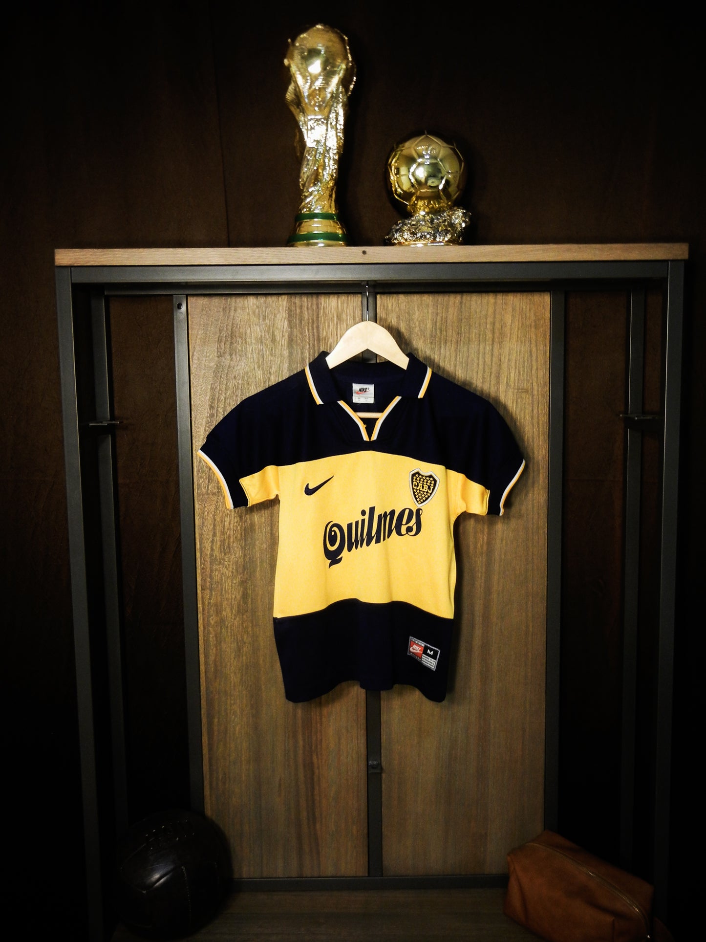Boca Juniors 1998/99 Home Jersey – Youth M – Classic Blue & Yellow Shirt – Excellent Condition