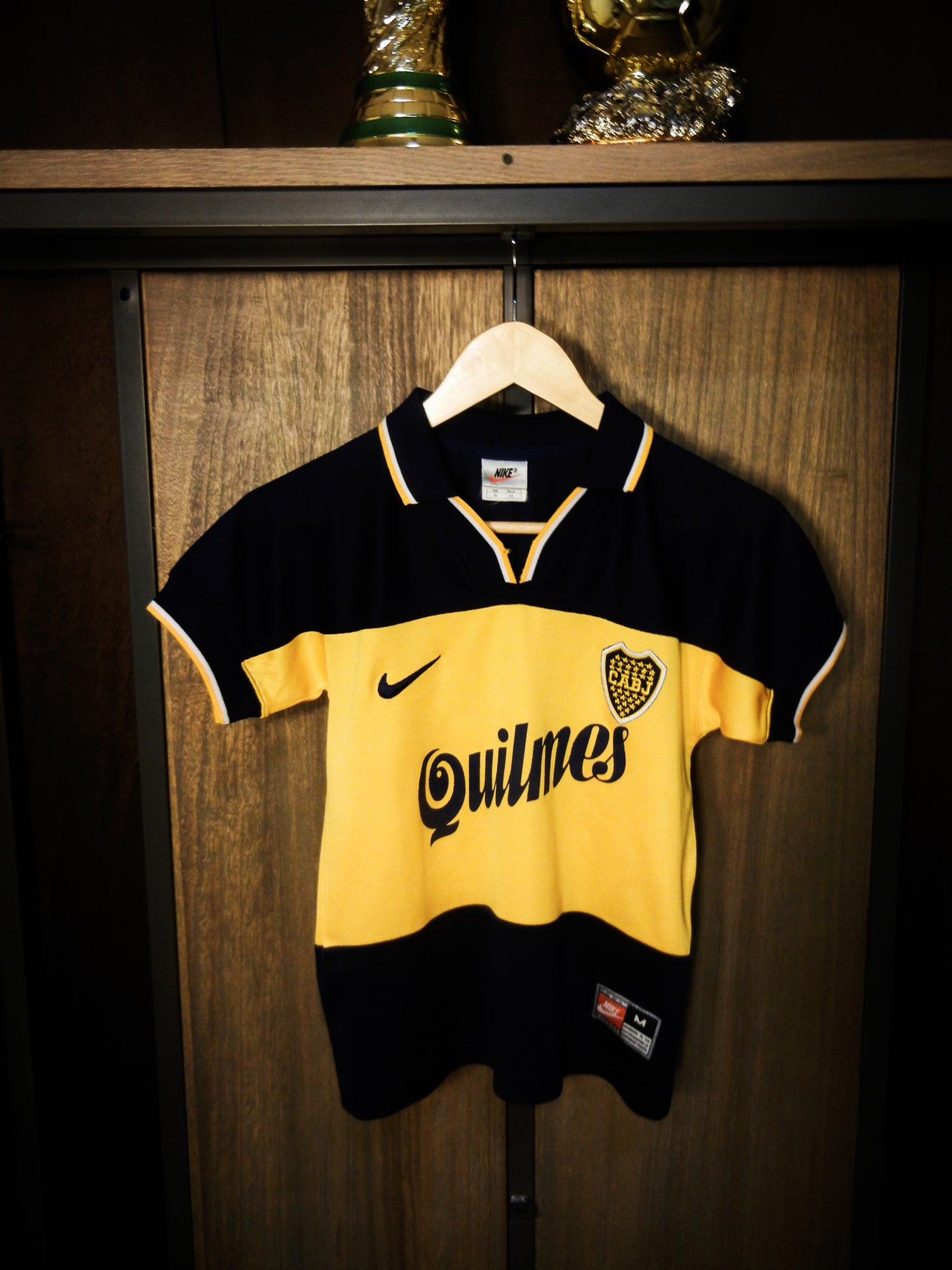 Boca Juniors 1998/99 Home Jersey – Youth M – Classic Blue & Yellow Shirt – Excellent Condition