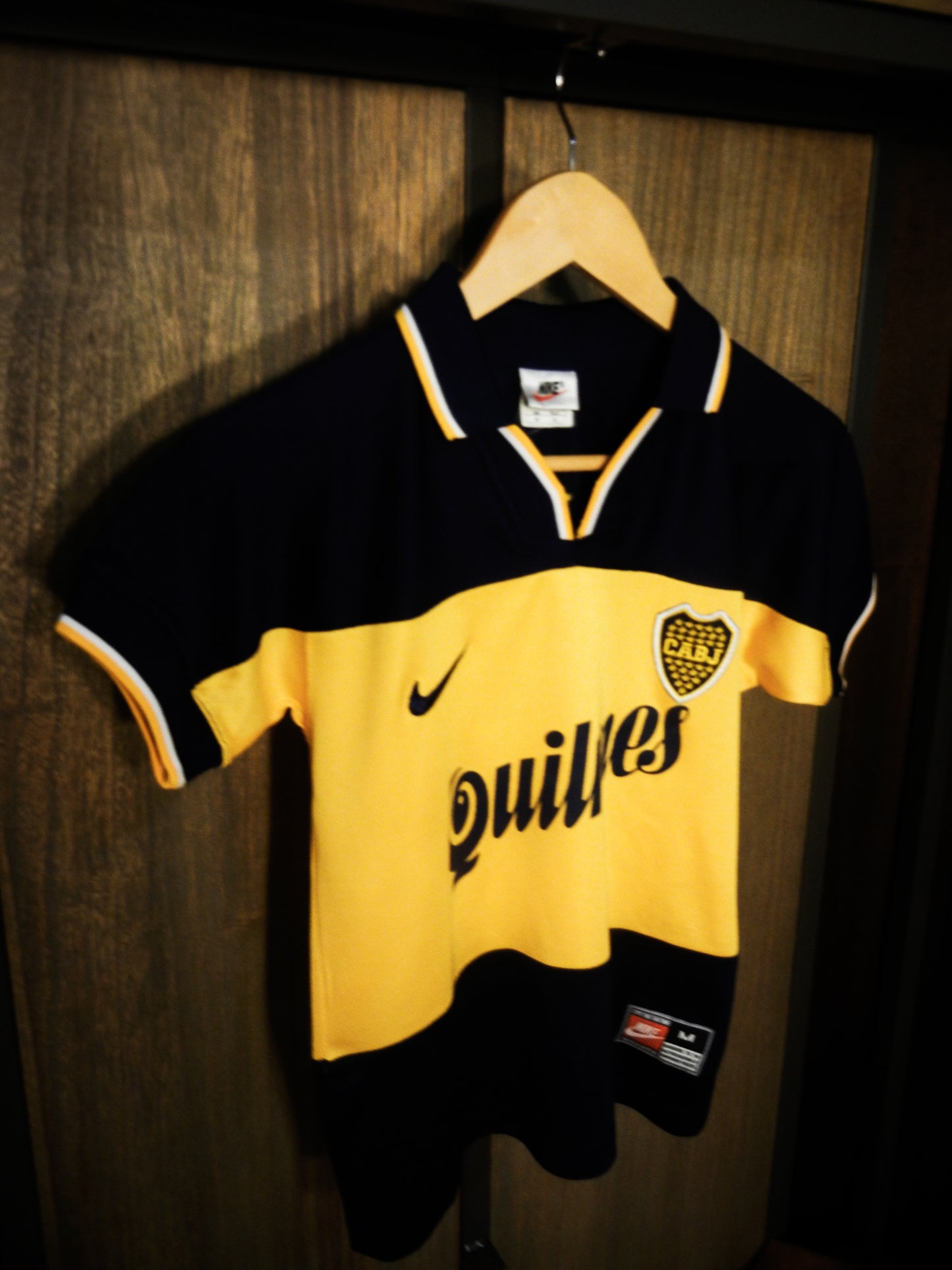 Boca Juniors 1998/99 Home Jersey – Youth M – Classic Blue & Yellow Shirt – Excellent Condition