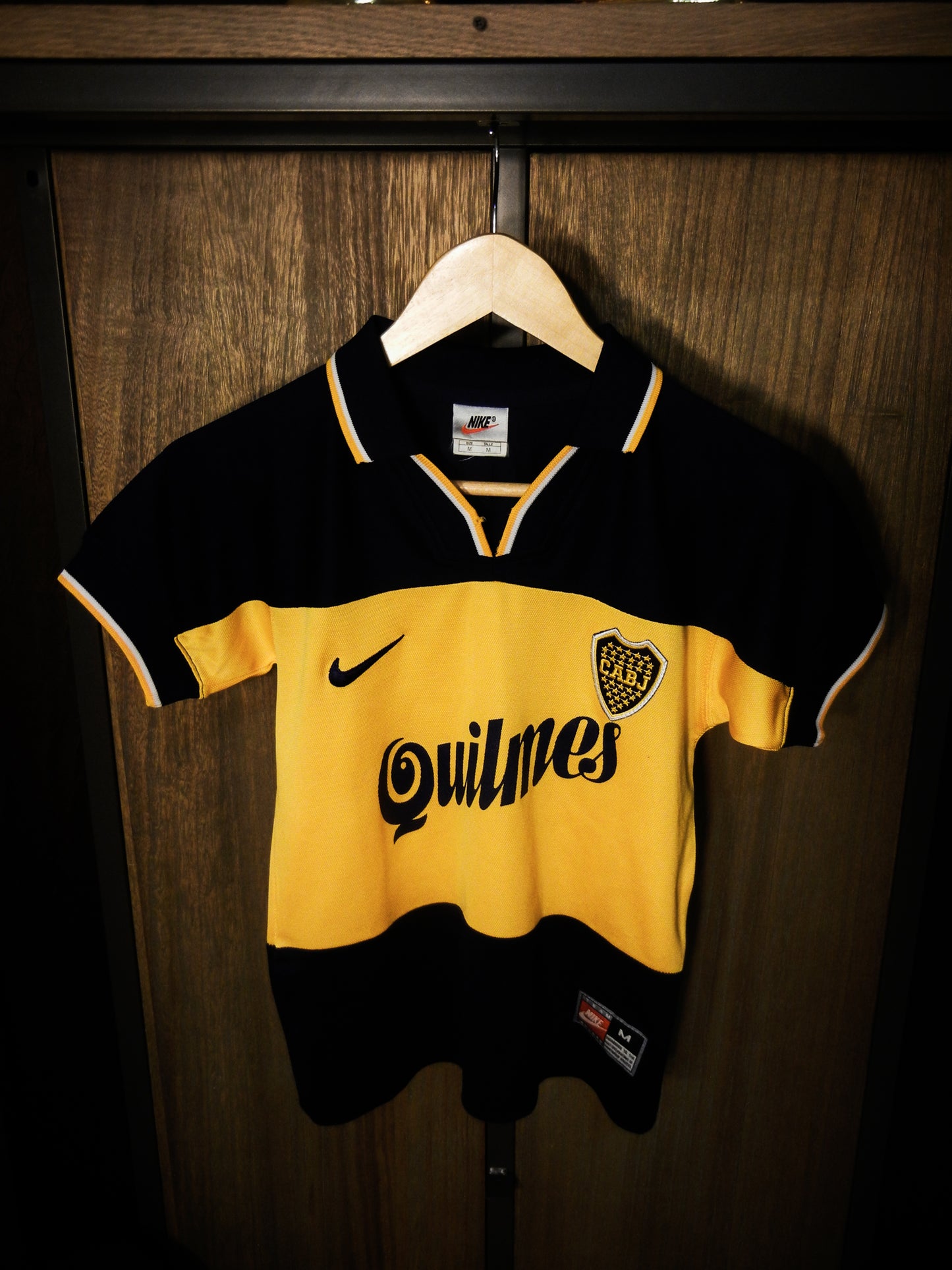 Boca Juniors 1998/99 Home Jersey – Youth M – Classic Blue & Yellow Shirt – Excellent Condition
