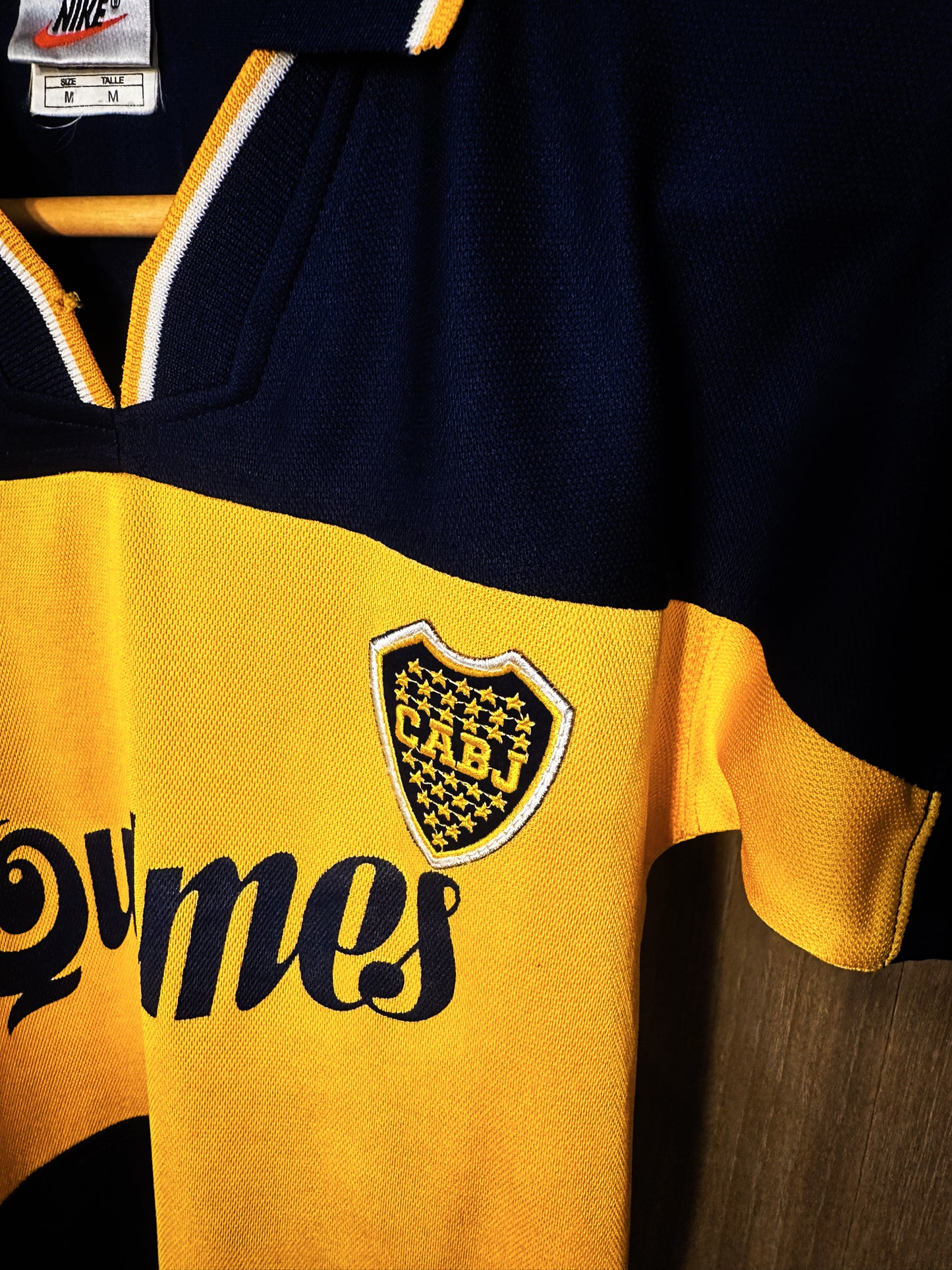 Boca Juniors 1998/99 Home Jersey – Youth M – Classic Blue & Yellow Shirt – Excellent Condition