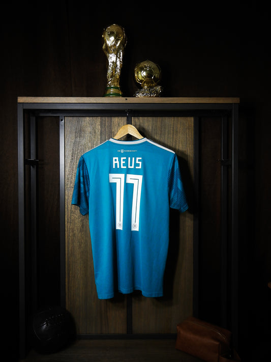 Germany 2018 World Cup Away Jersey – Reus #11 – Size L – Green Adidas Shirt -(MPN: BR3144)
