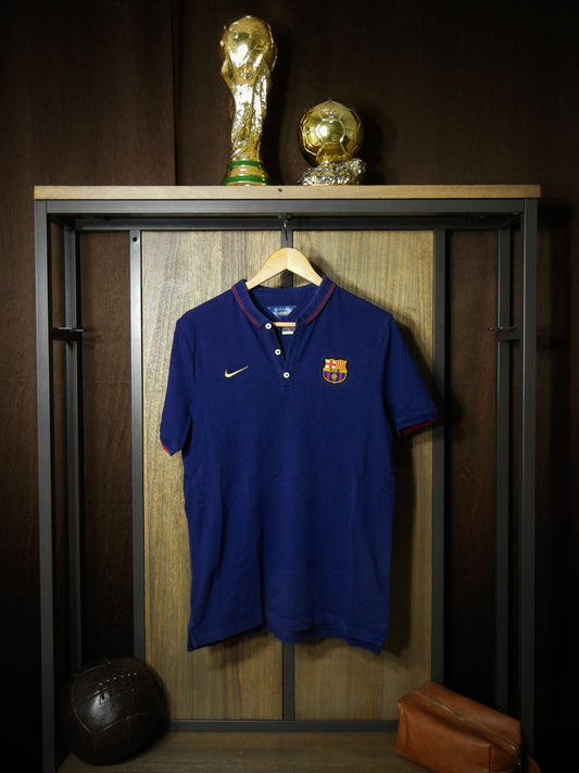 Barcelona 2014/15 Polo Shirt – Size L – Blue Nike Club Top – (MPN: 607638-424)