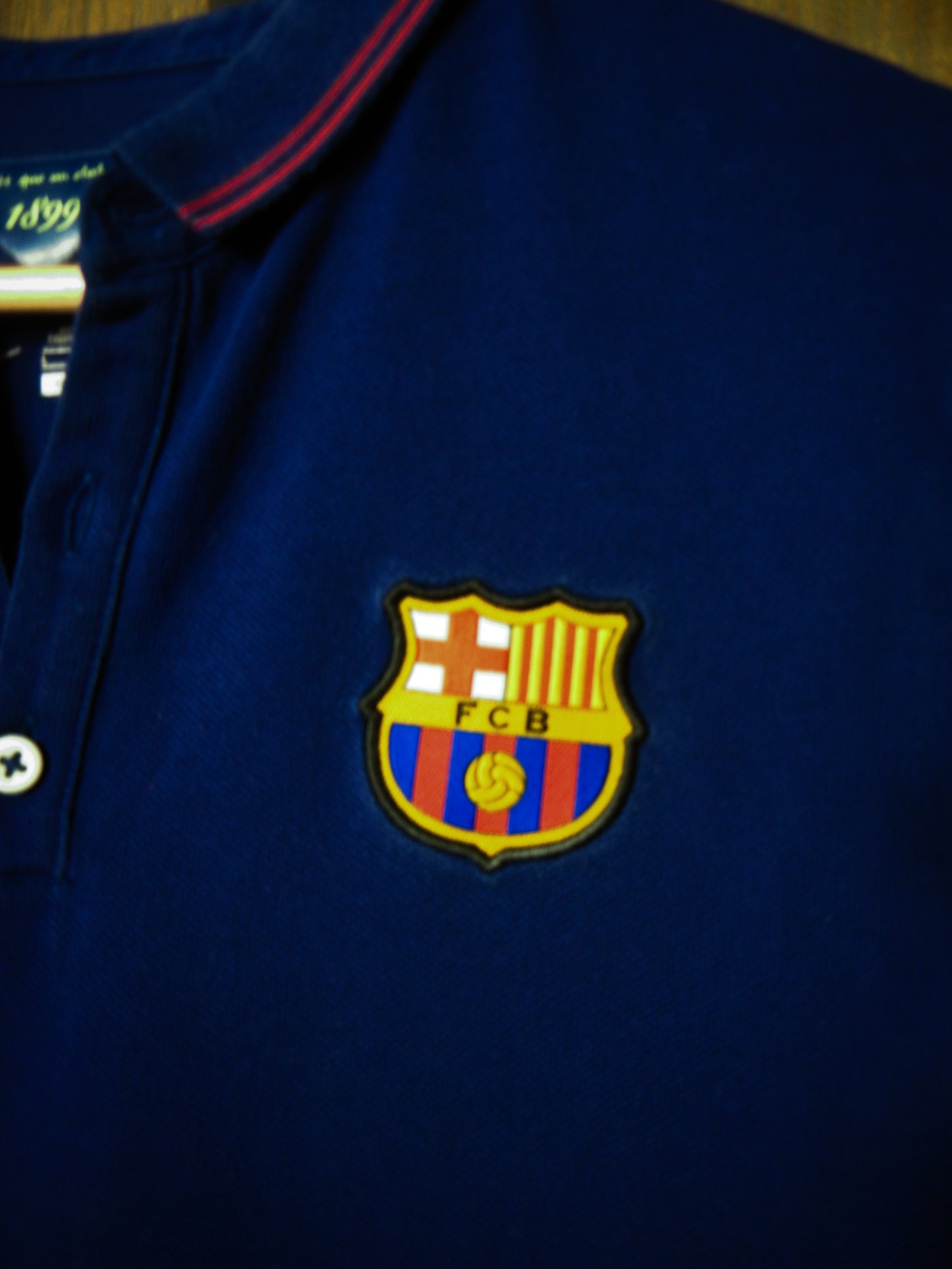 Barcelona 2014/15 Polo Shirt – Size L – Blue Nike Club Top – (MPN: 607638-424)