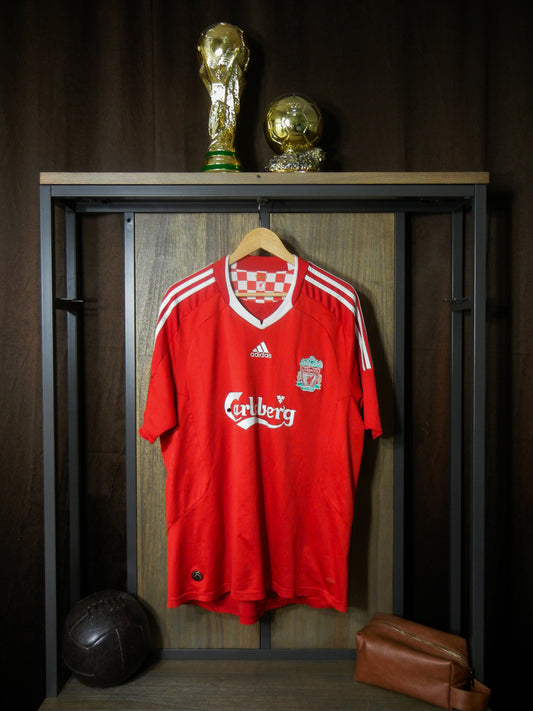 Liverpool 2008–2010 Home Jersey – Fernando Torres #9 – XL – Red Adidas Shirt (MPN: 313214)