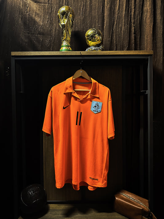 Netherlands 2006–2008 Home Jersey – Arjen Robben #11 – XL – Nike Orange Shirt (MPN: U6DHA 119324)