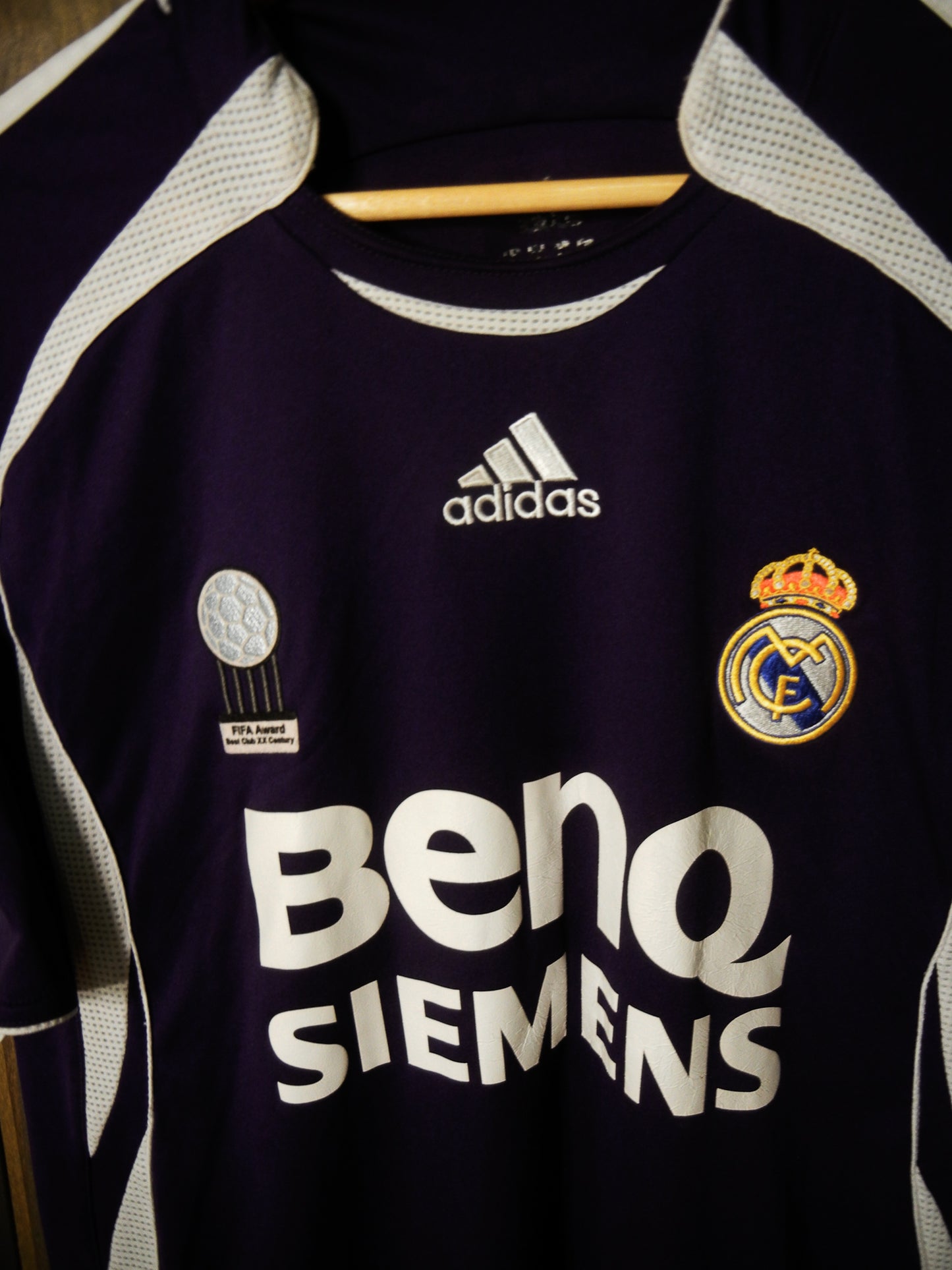 Real Madrid 2006/07 Third Jersey – Ronaldo #9 – Medium – Purple Adidas Shirt (MPN:055226)