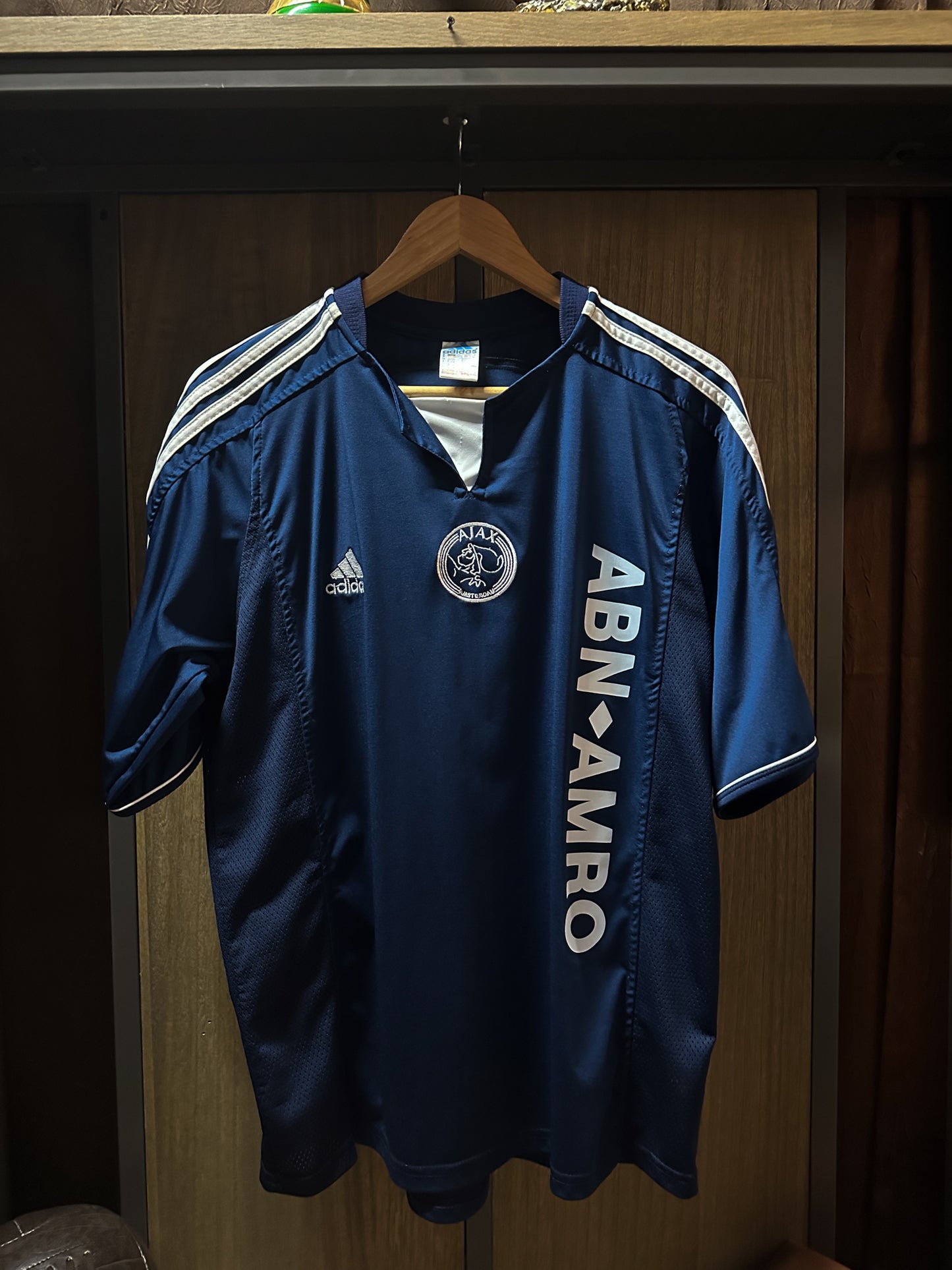 Ajax 2003/04 Away Jersey – Zlatan Ibrahimović #9 – XL – Navy Blue Adidas Shirt (MPN: N/A)