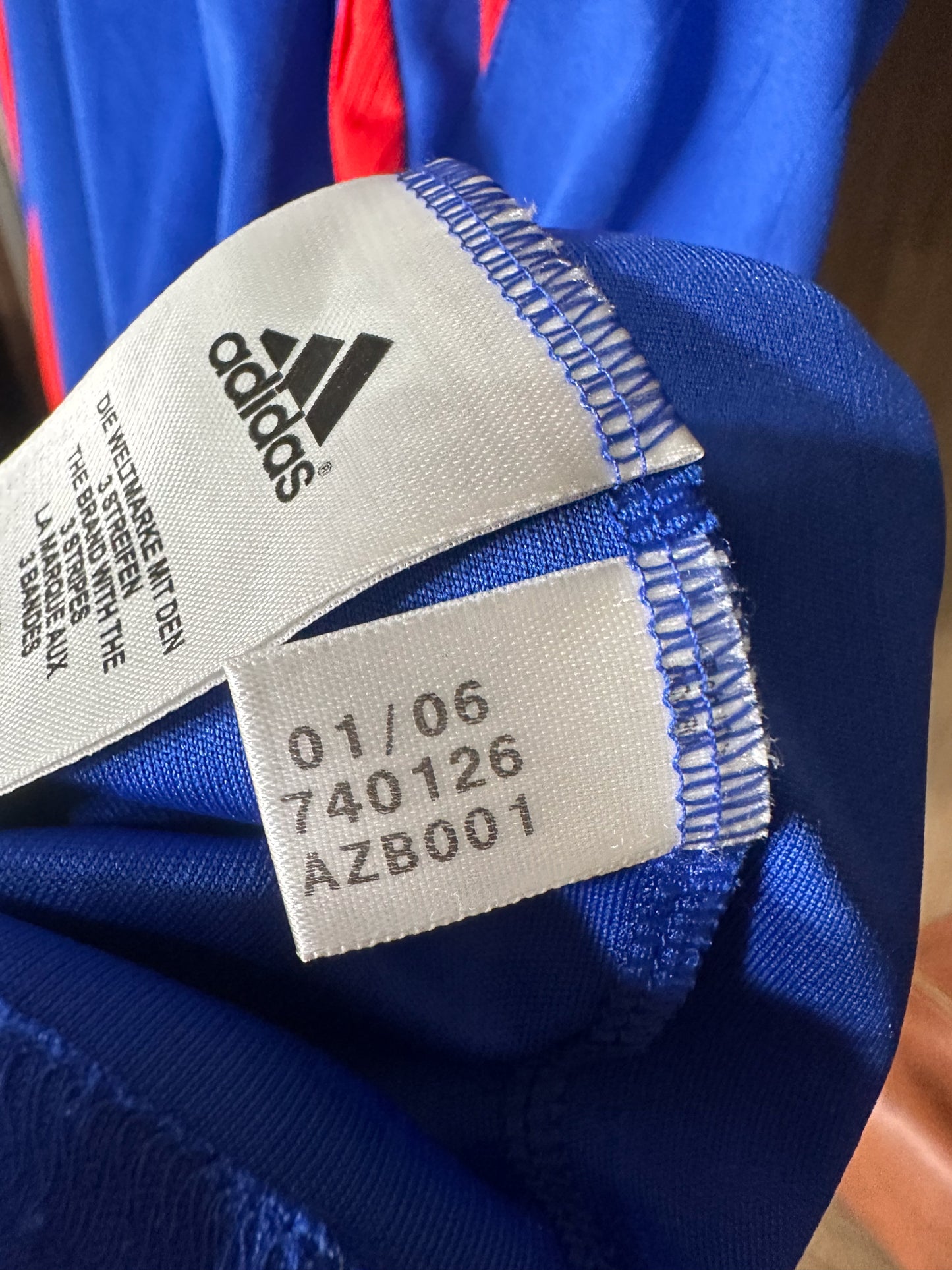 France 2006/2007 Home Jersey – Zinedine Zidane #10 – Size M – Blue Adidas Shirt (MPN: 740126)
