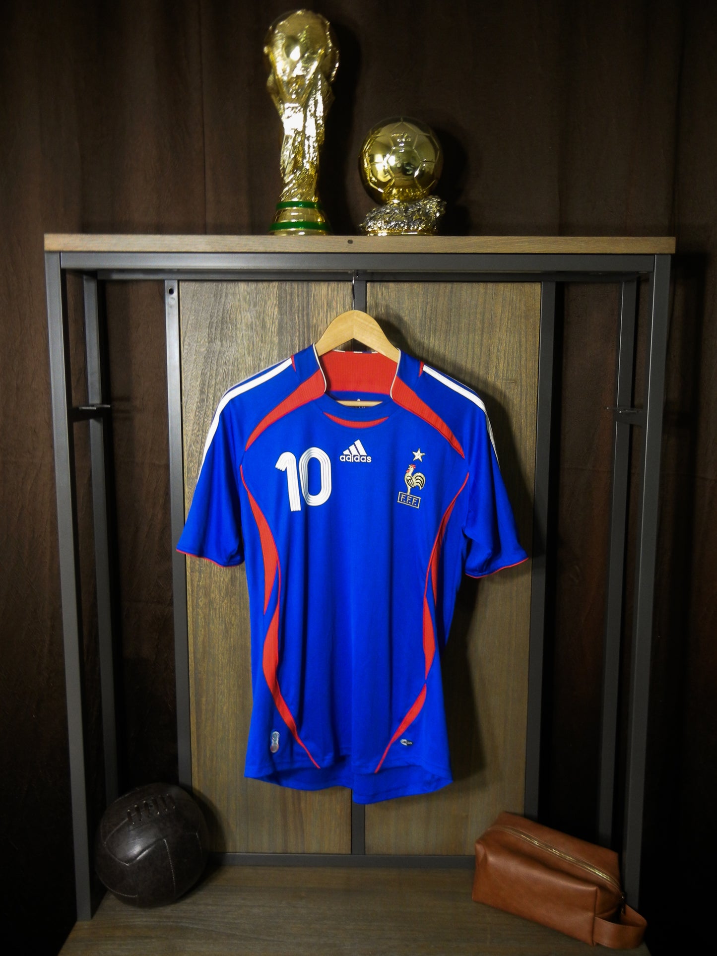 France 2006/2007 Home Jersey – Zinedine Zidane #10 – Size M – Blue Adidas Shirt (MPN: 740126)