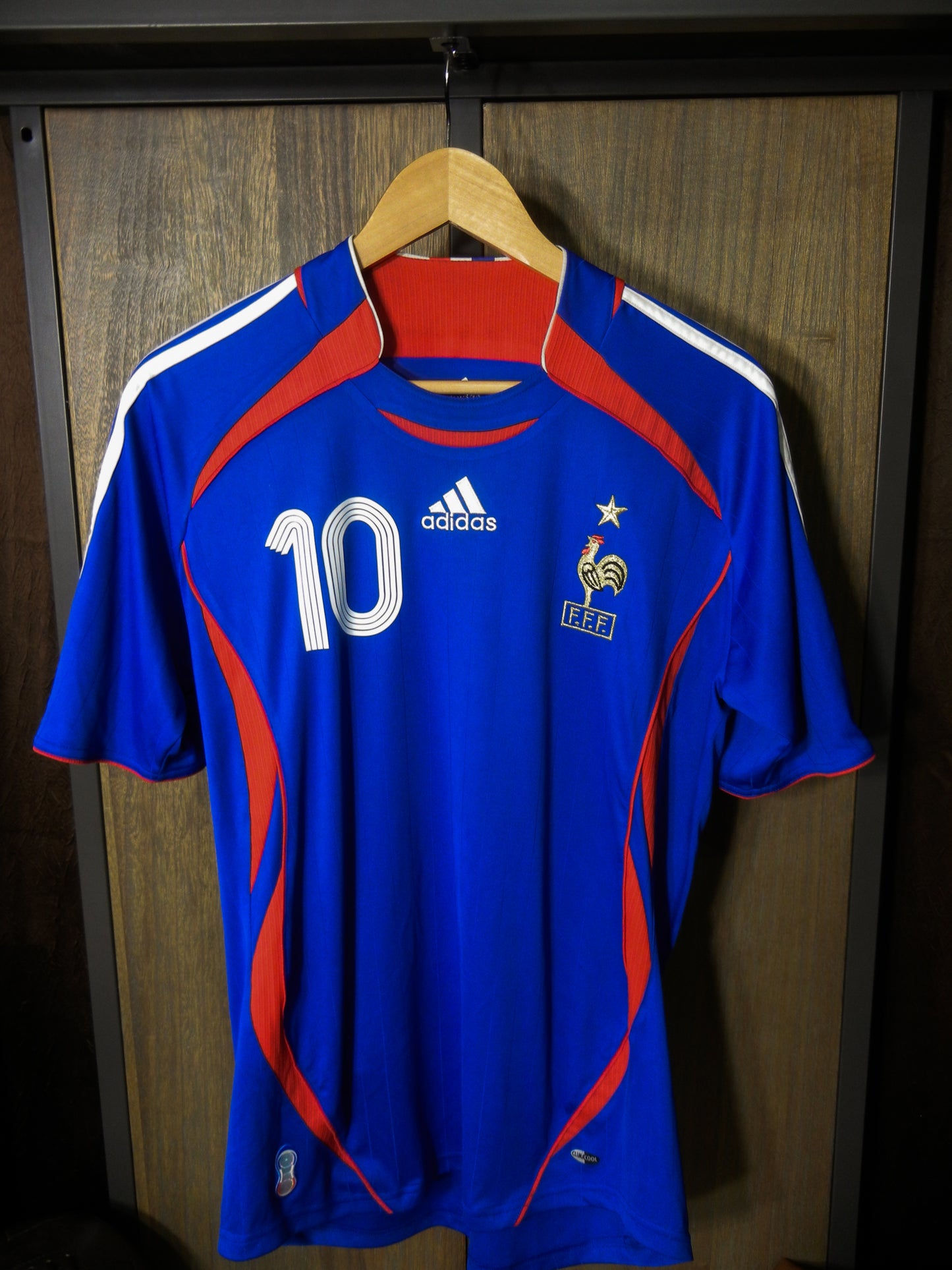 France 2006/2007 Home Jersey – Zinedine Zidane #10 – Size M – Blue Adidas Shirt (MPN: 740126)
