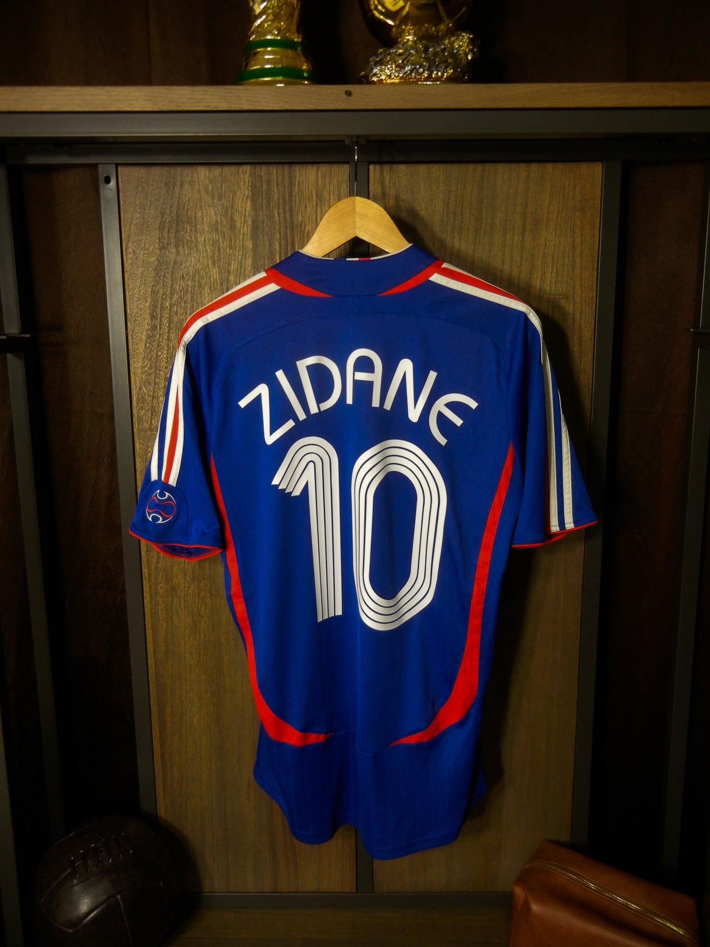 France 2006/2007 Home Jersey – Zinedine Zidane #10 – Size M – Blue Adidas Shirt (MPN: 740126)