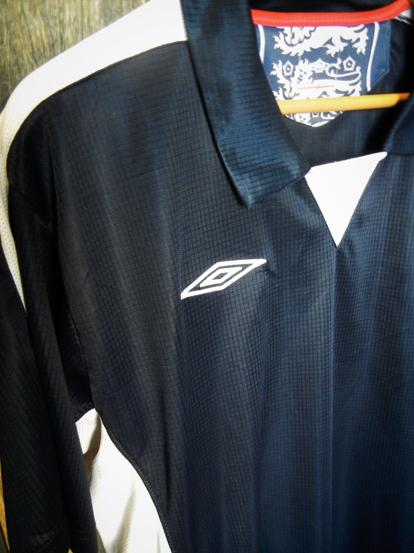 England 2002/2004 Black Training Top – Size XL – Umbro Training Jersey (MPN: N/A)