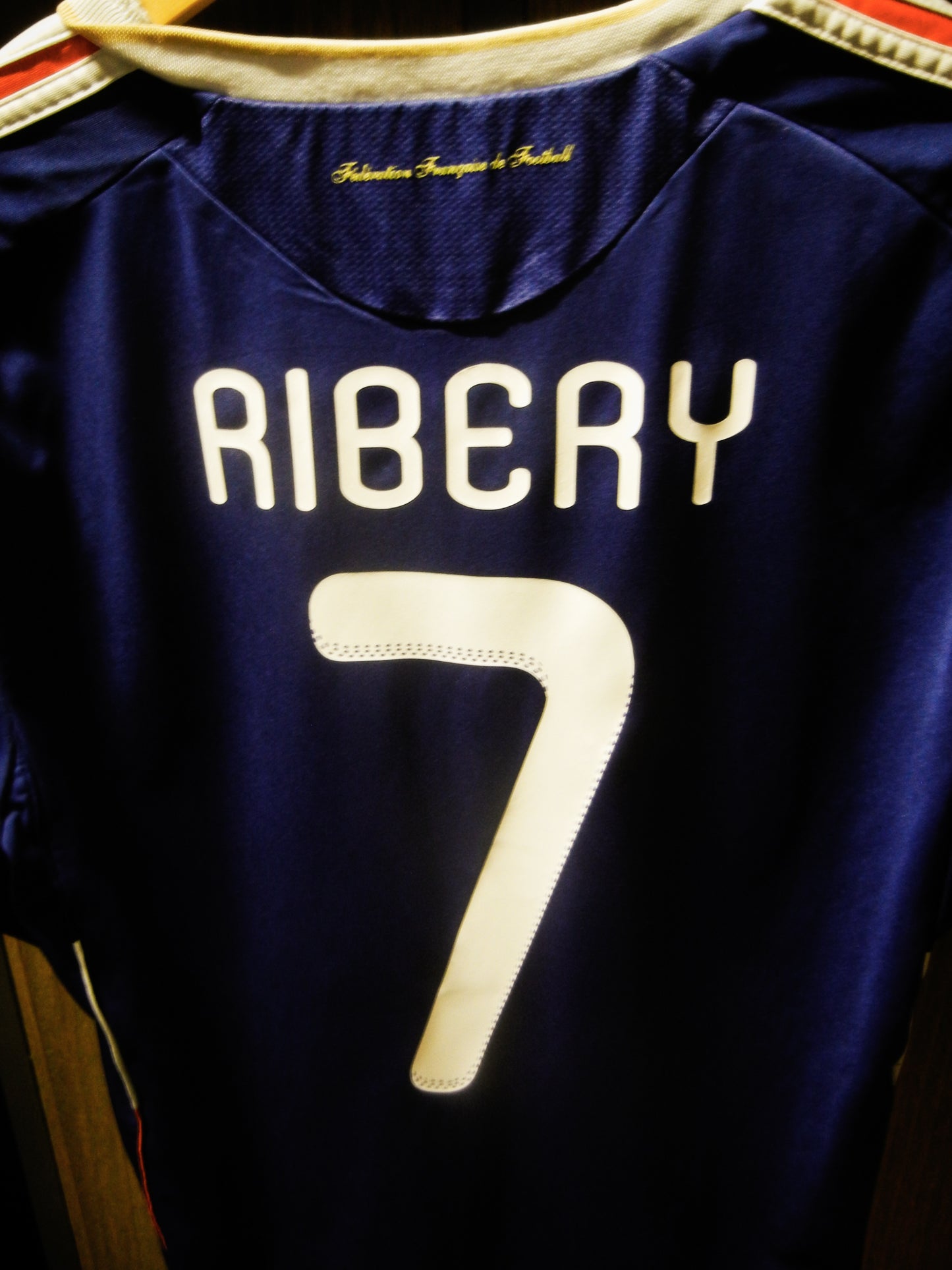 France 2009/10 Home Jersey – Franck Ribéry #7 – Size L – Blue Adidas Shirt (MPN: P41040)