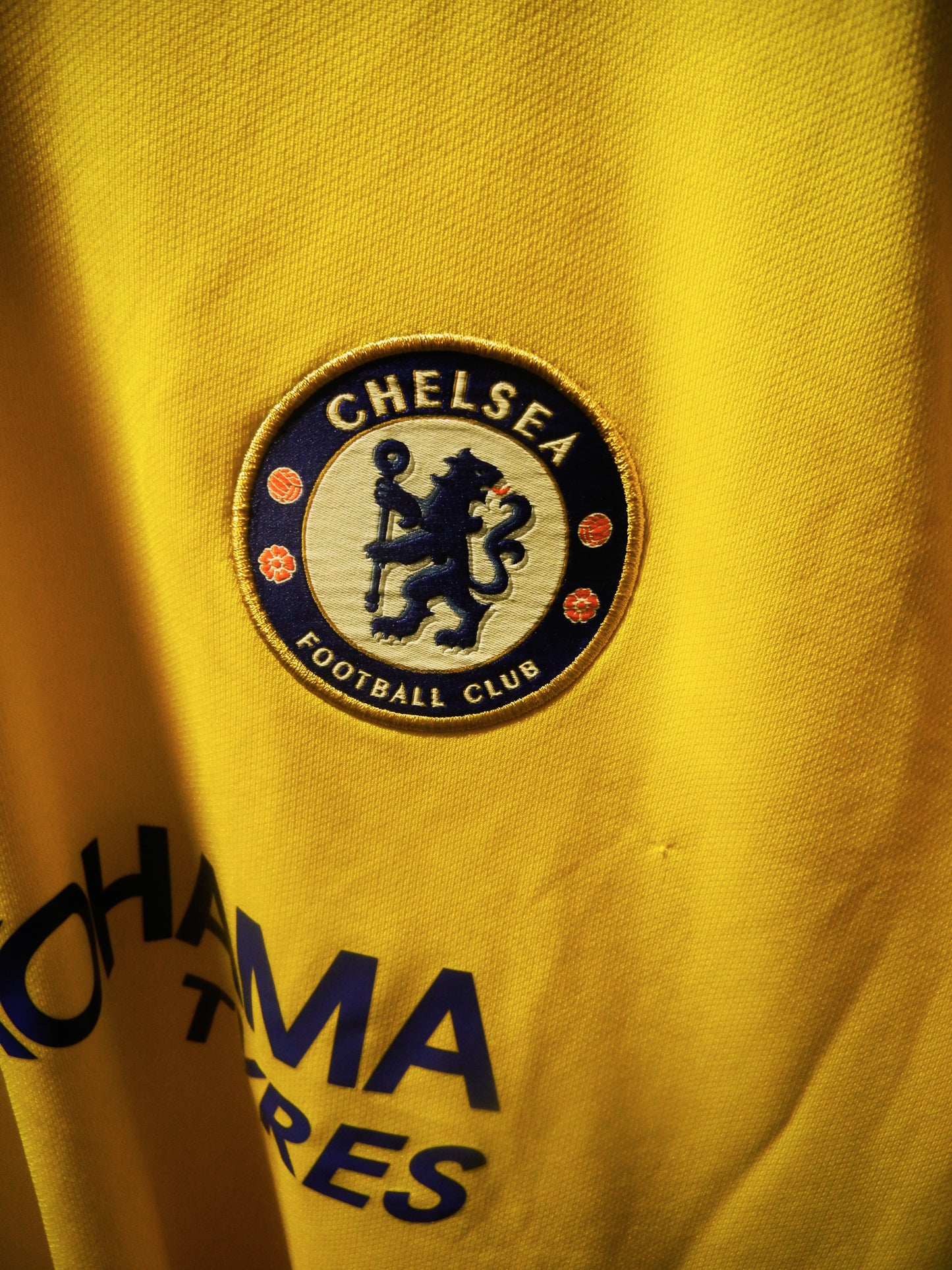Chelsea 2018/2019 Away Jersey – Jorginho #5 – Large – Yellow Nike Shirt (MPN: 919008-720)