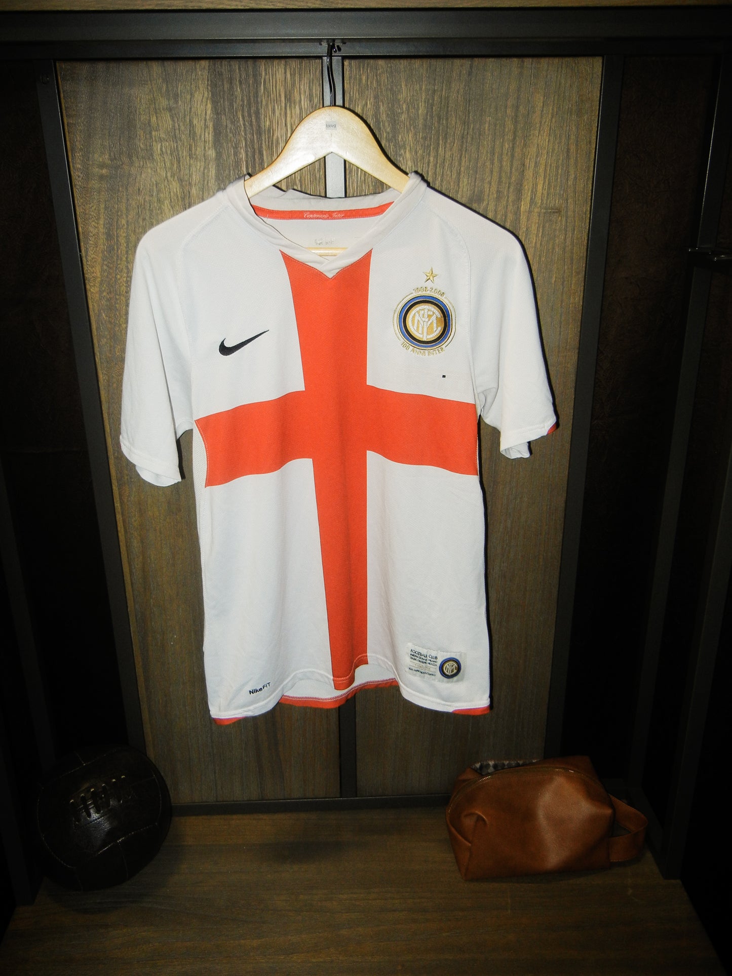 Inter Milan 2007/2008 Away Jersey – Zlatan Ibrahimović #8 – Small – White Nike Shirt (MPN: 109879)