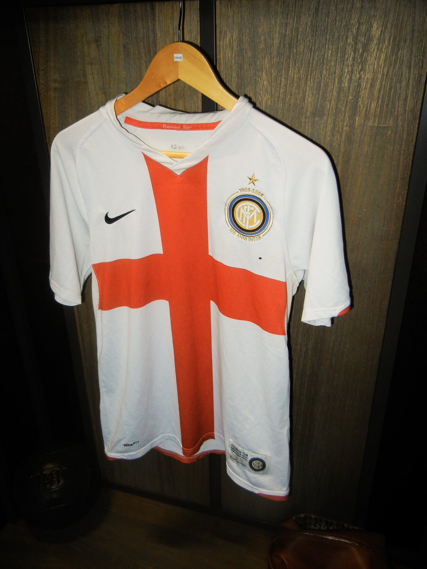 Inter Milan 2007/2008 Away Jersey – Zlatan Ibrahimović #8 – Small – White Nike Shirt (MPN: 109879)