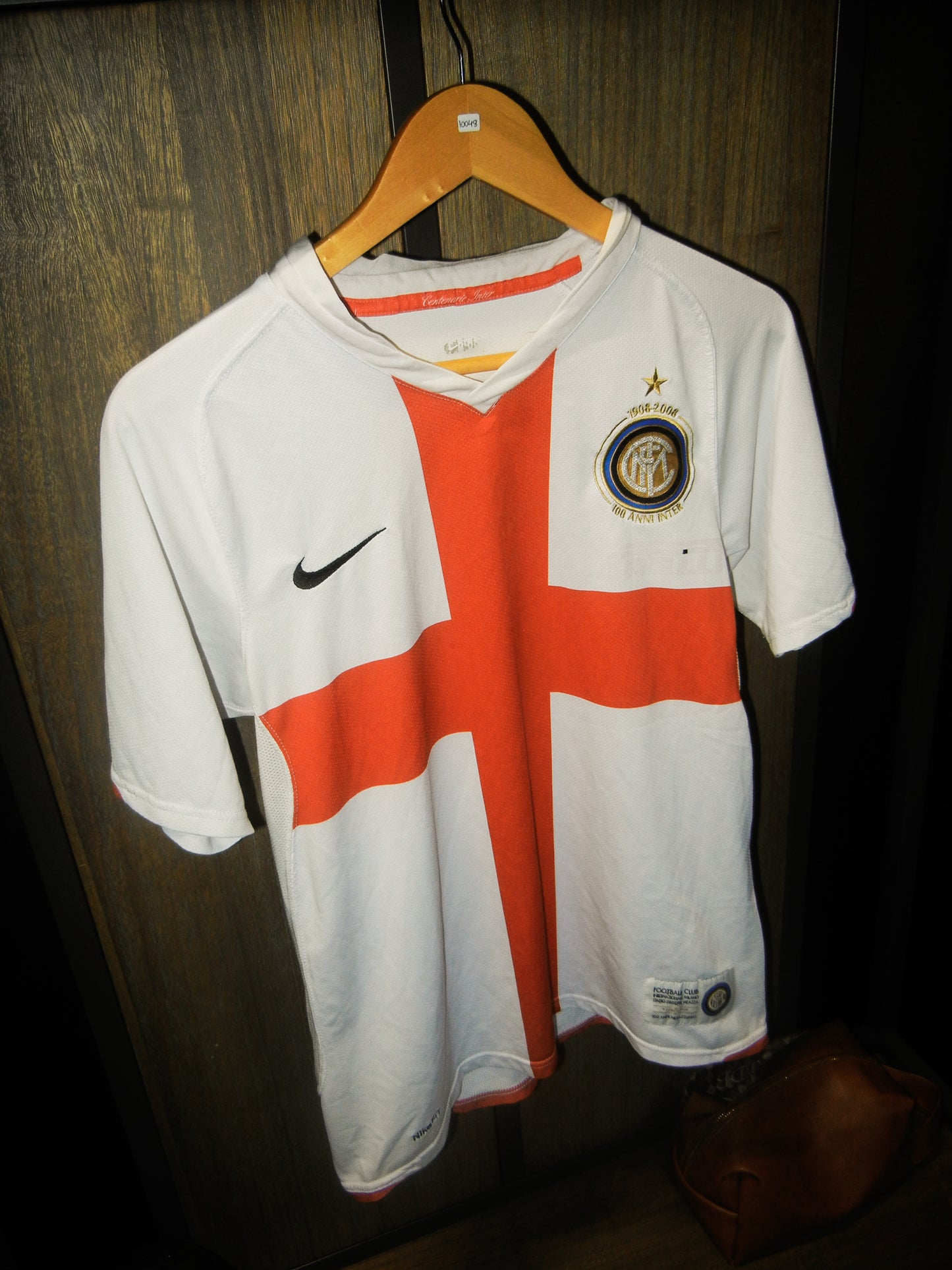 Inter Milan 2007/2008 Away Jersey – Zlatan Ibrahimović #8 – Small – White Nike Shirt (MPN: 109879)