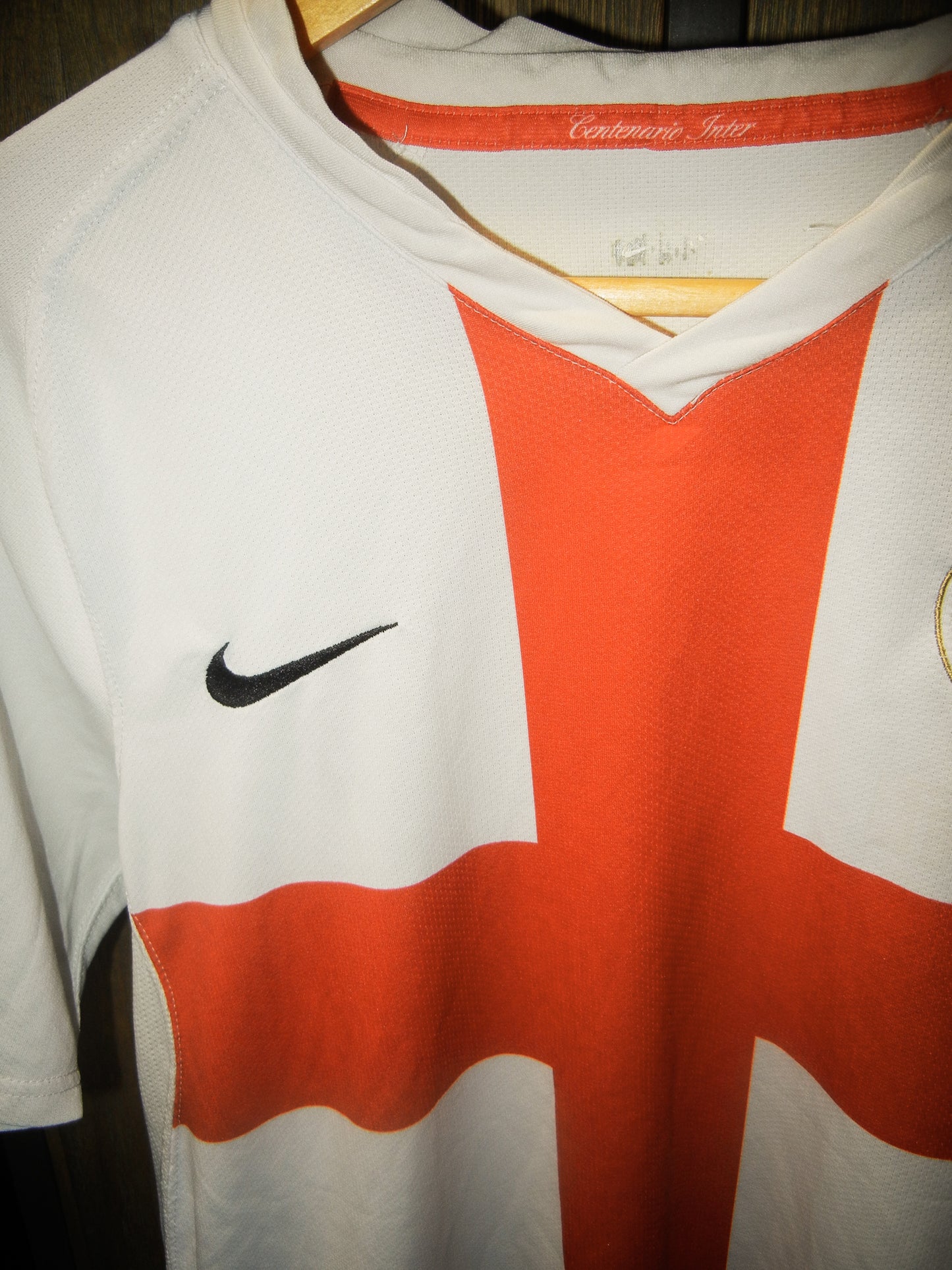 Inter Milan 2007/2008 Away Jersey – Zlatan Ibrahimović #8 – Small – White Nike Shirt (MPN: 109879)