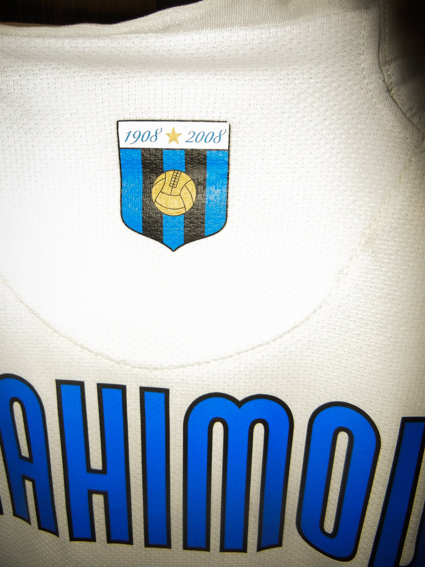 Inter Milan 2007/2008 Away Jersey – Zlatan Ibrahimović #8 – Small – White Nike Shirt (MPN: 109879)