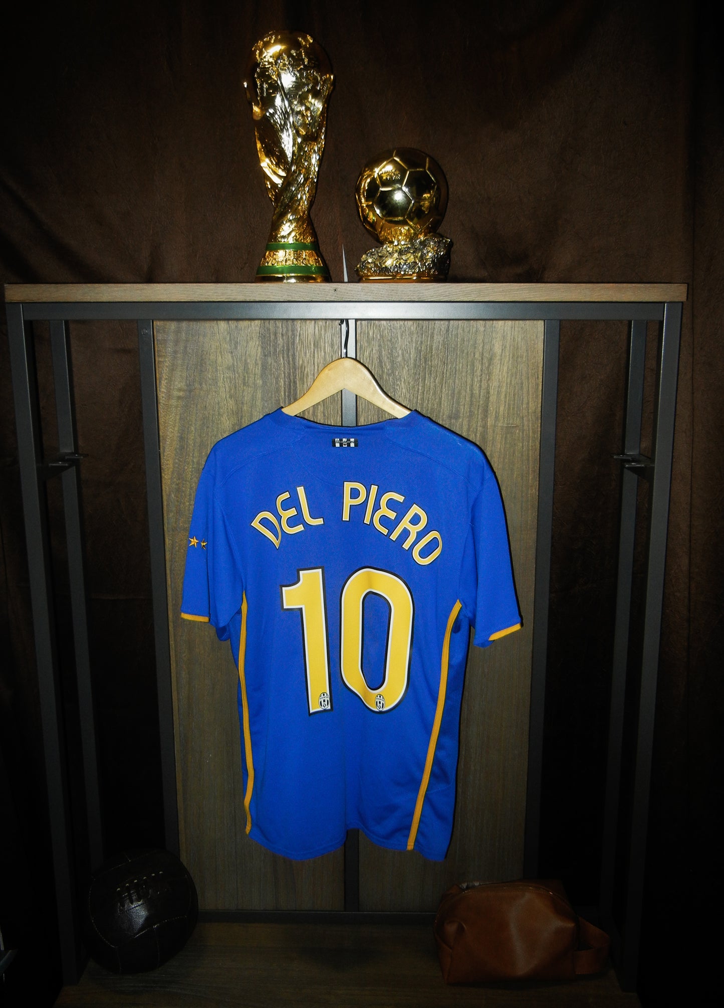 Juventus 2007/2008 Away Jersey – Alessandro Del Piero #10 – Size Large – Blue Nike Shirt (MPN: 238029-493)