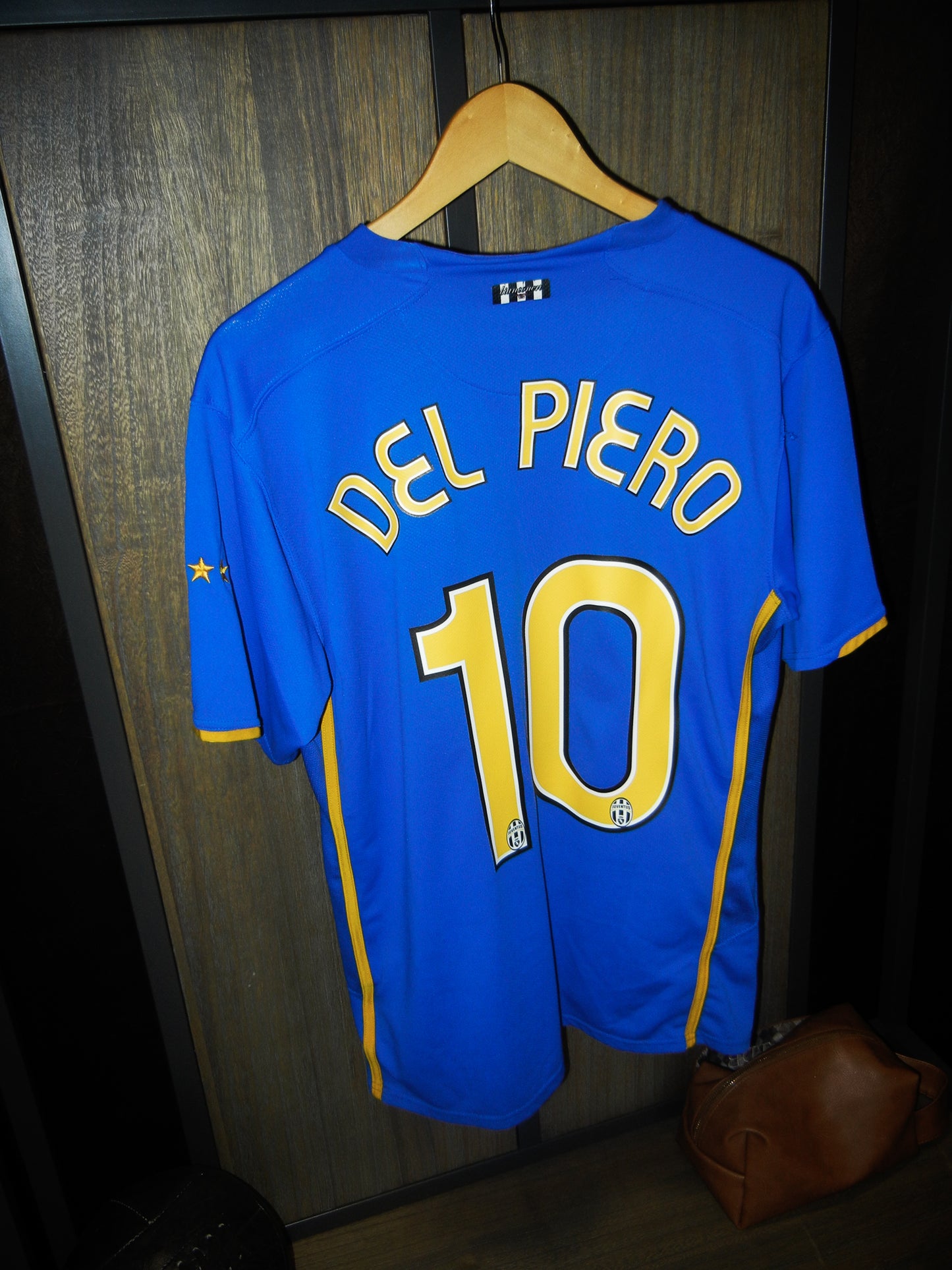 Juventus 2007/2008 Away Jersey – Alessandro Del Piero #10 – Size Large – Blue Nike Shirt (MPN: 238029-493)