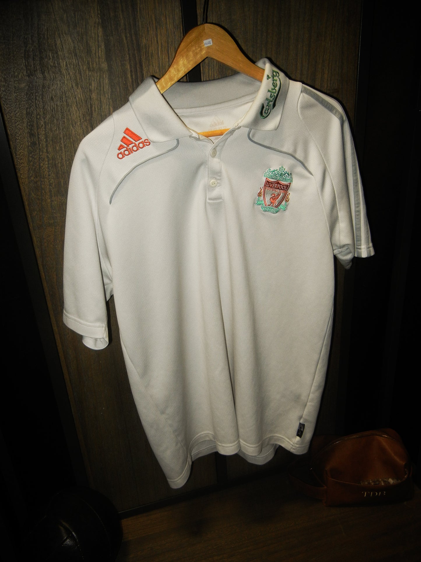 Liverpool 2008/2009 Polo Shirt – White Adidas Polo – Size Large (MPN: 533014)