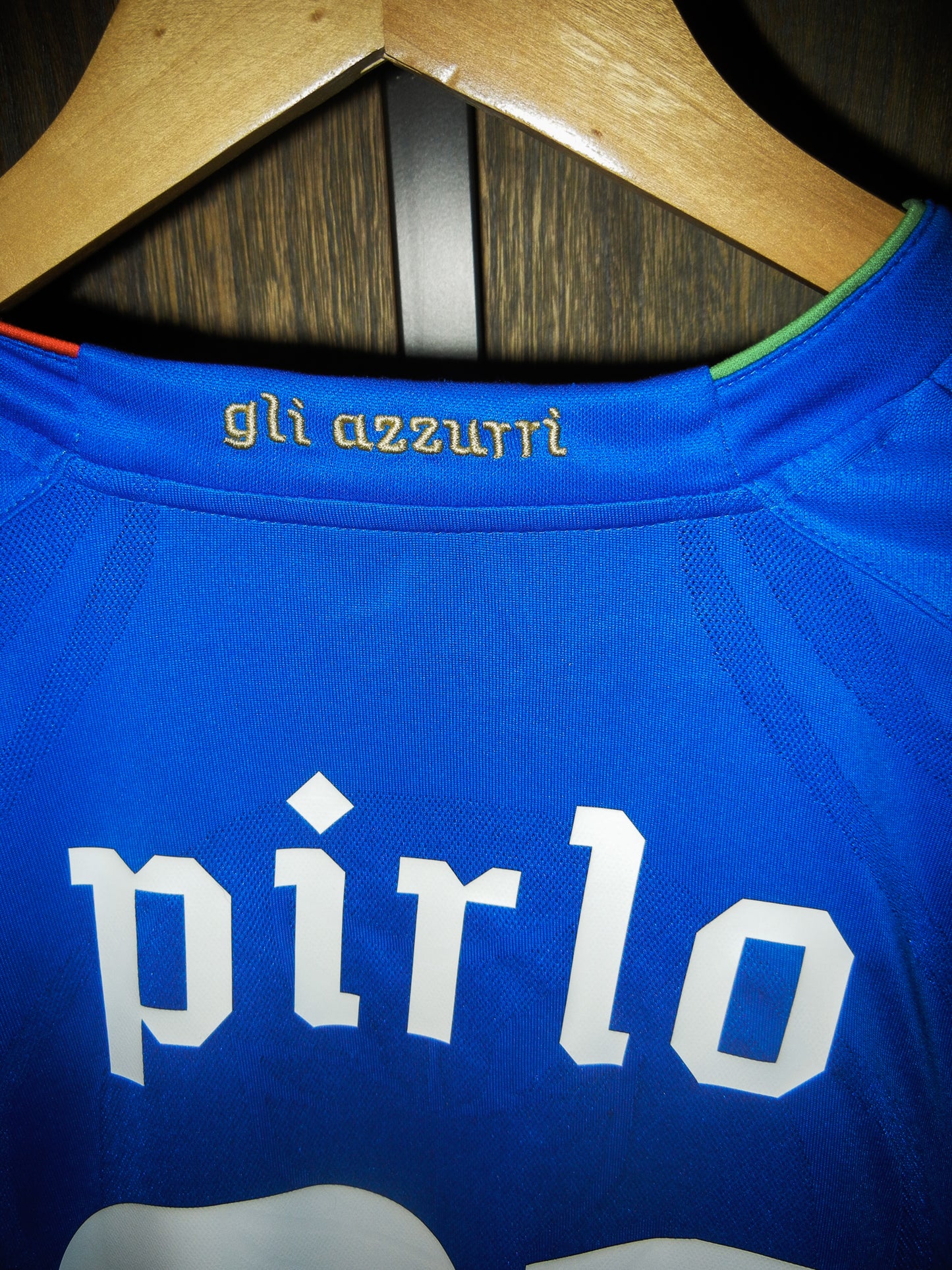 Italy 2010/2012 Home Jersey – Andrea Pirlo #21 – Large – Blue Puma Shirt (MPN: 736646)