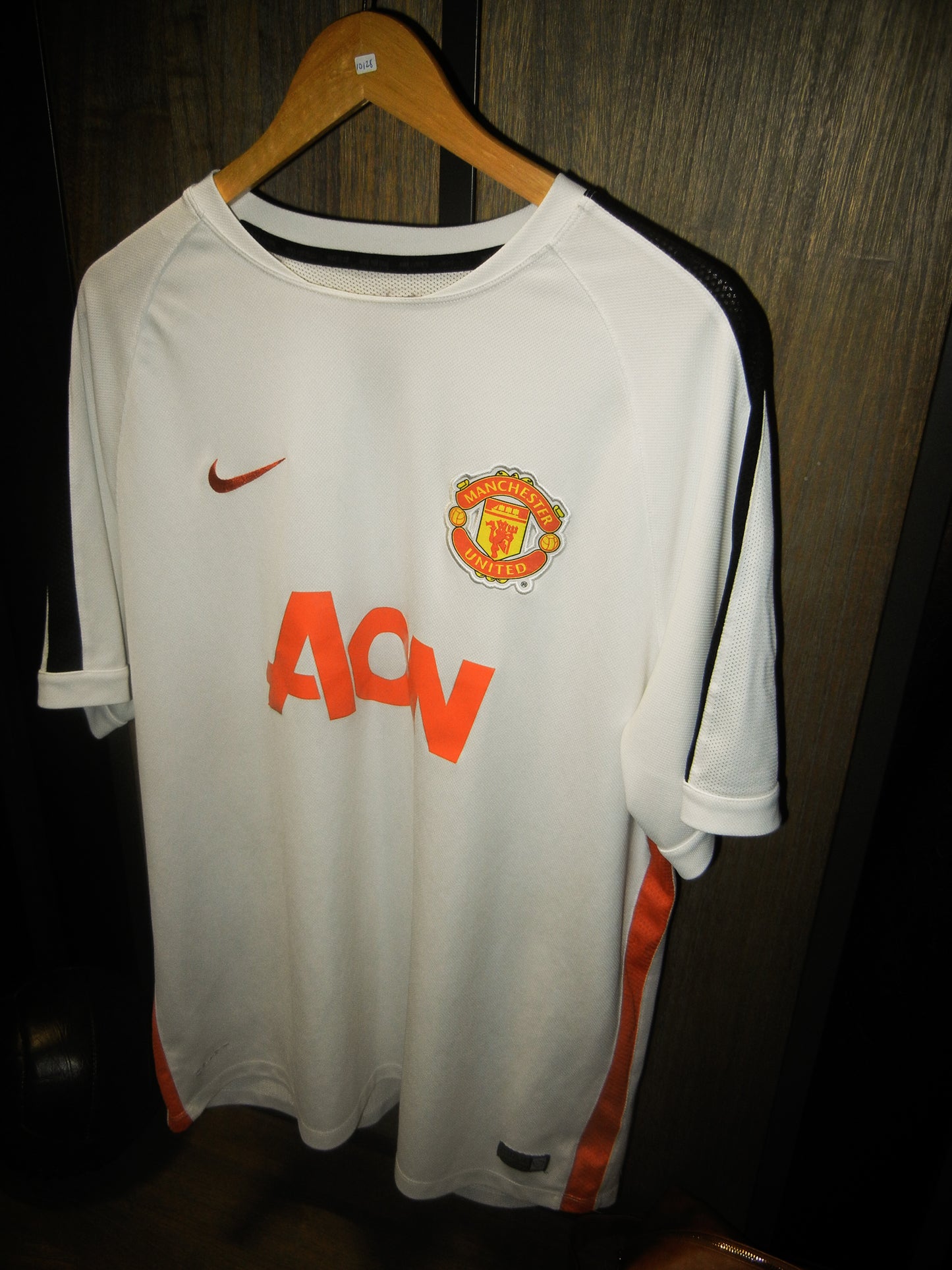 Manchester United 2011/2012 Training Top – Size XXL – White Nike Shirt with Aon Sponsor (MPN: 643658-101)