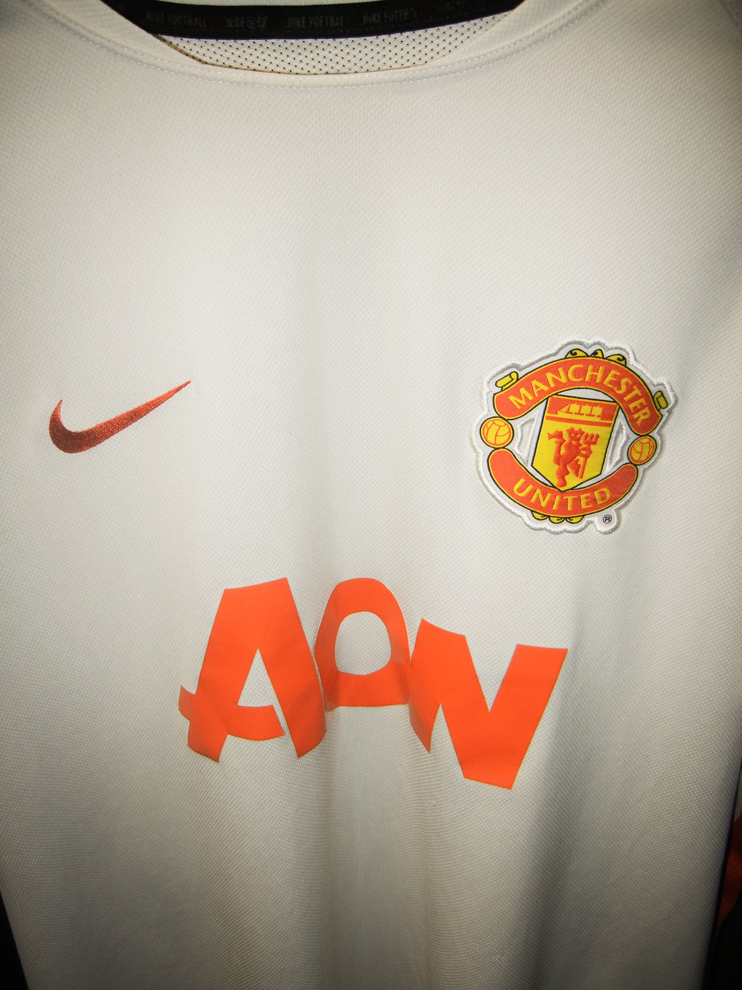 Manchester United 2011/2012 Training Top – Size XXL – White Nike Shirt with Aon Sponsor (MPN: 643658-101)
