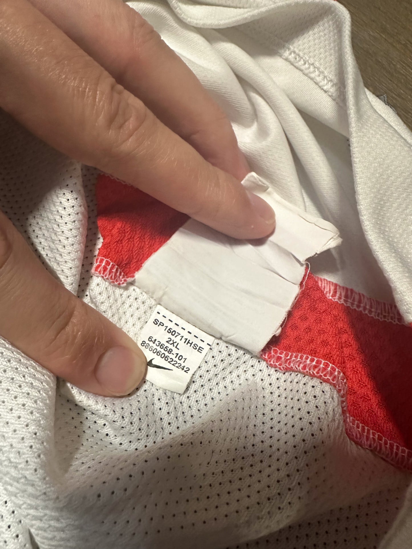 Manchester United 2011/2012 Training Top – Size XXL – White Nike Shirt with Aon Sponsor (MPN: 643658-101)