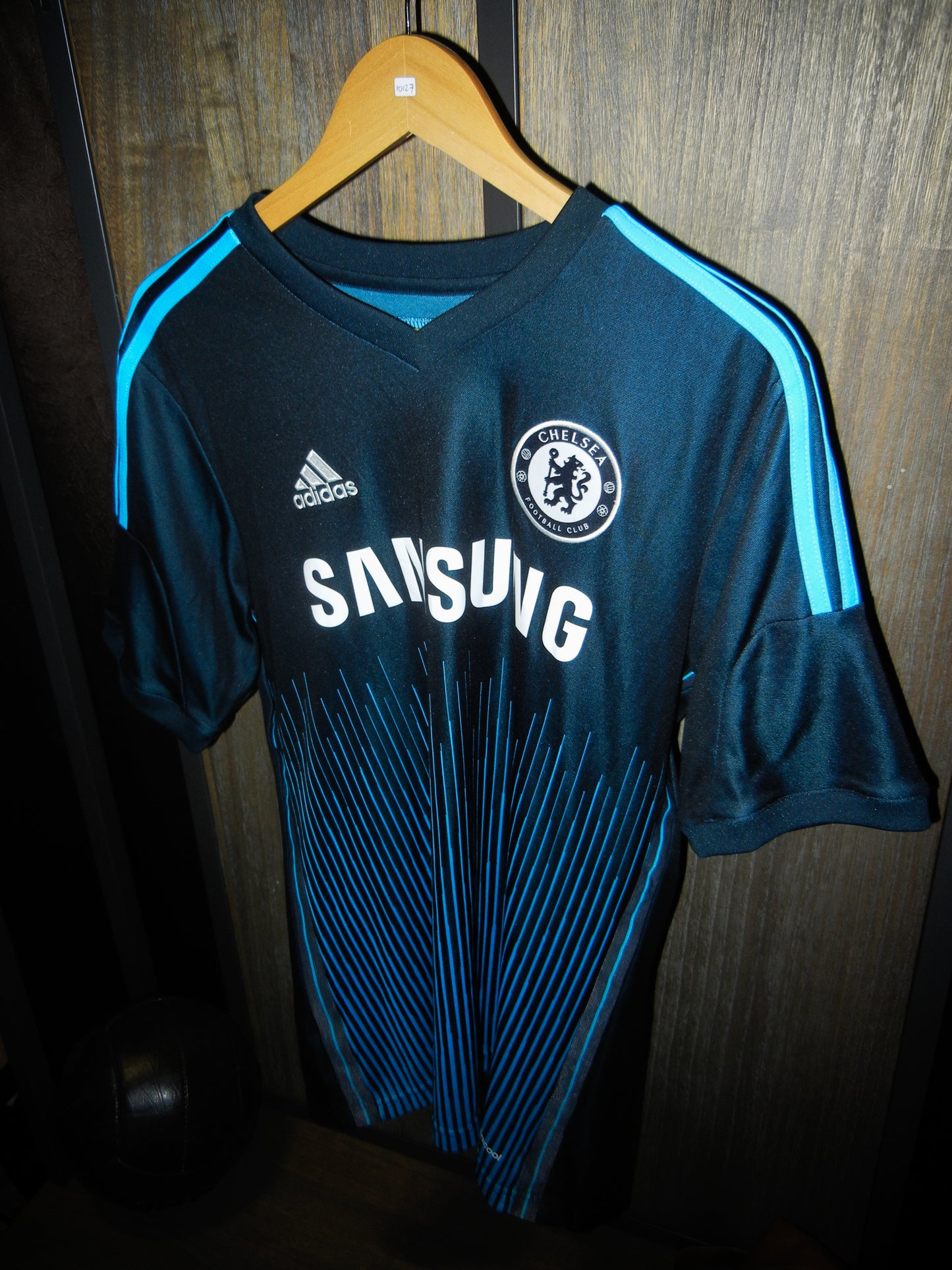 Chelsea 2014/2015 Third Jersey – Eden Hazard #10 – Medium – Blue Adidas Shirt (MPN: G92202)