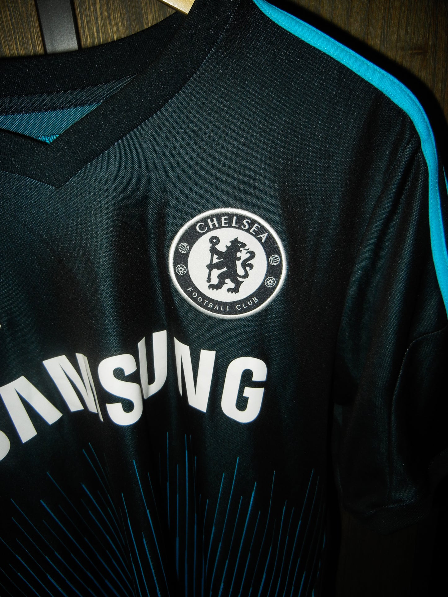Chelsea 2014/2015 Third Jersey – Eden Hazard #10 – Medium – Blue Adidas Shirt (MPN: G92202)