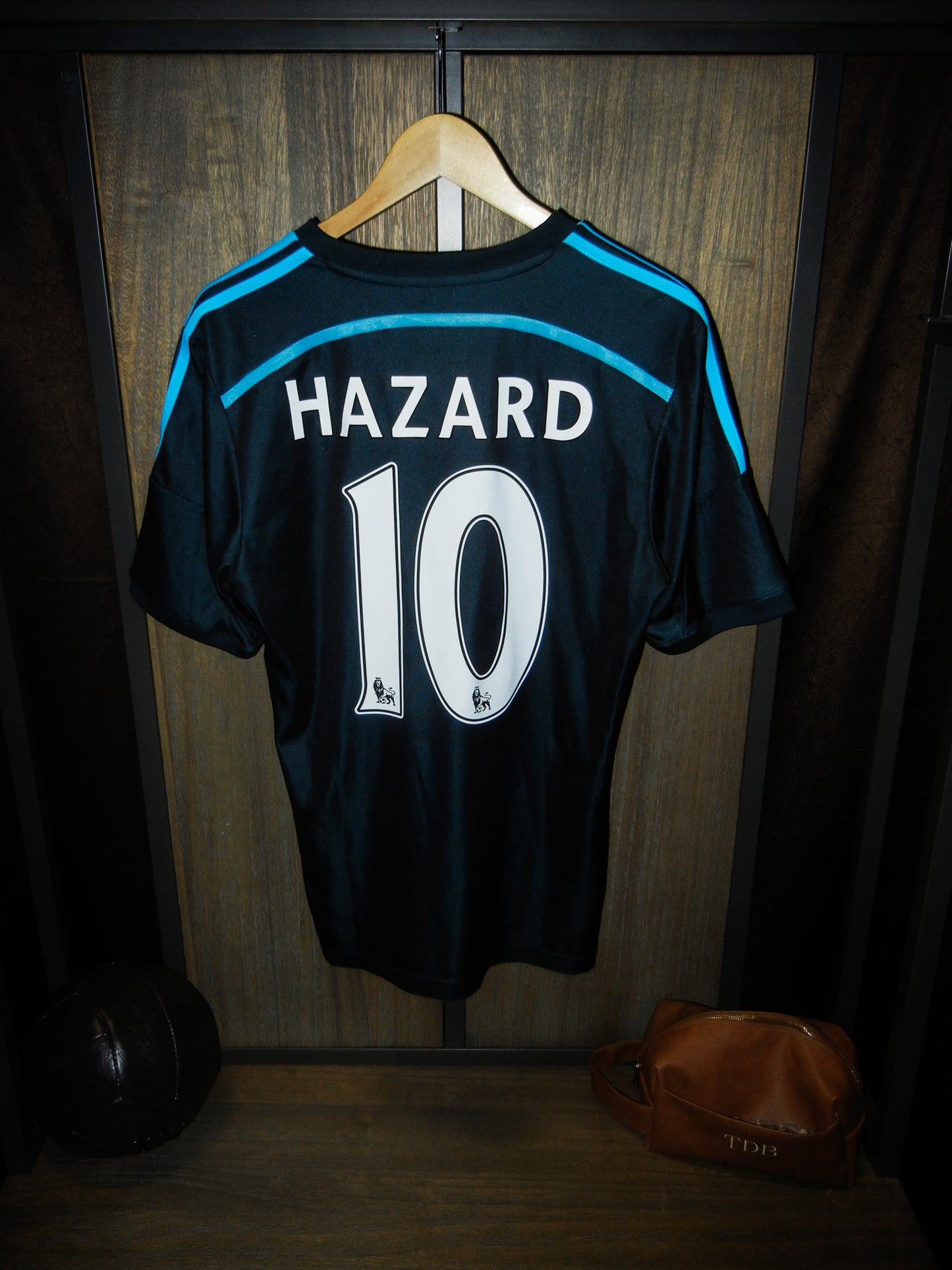 Chelsea 2014/2015 Third Jersey – Eden Hazard #10 – Medium – Blue Adidas Shirt (MPN: G92202)
