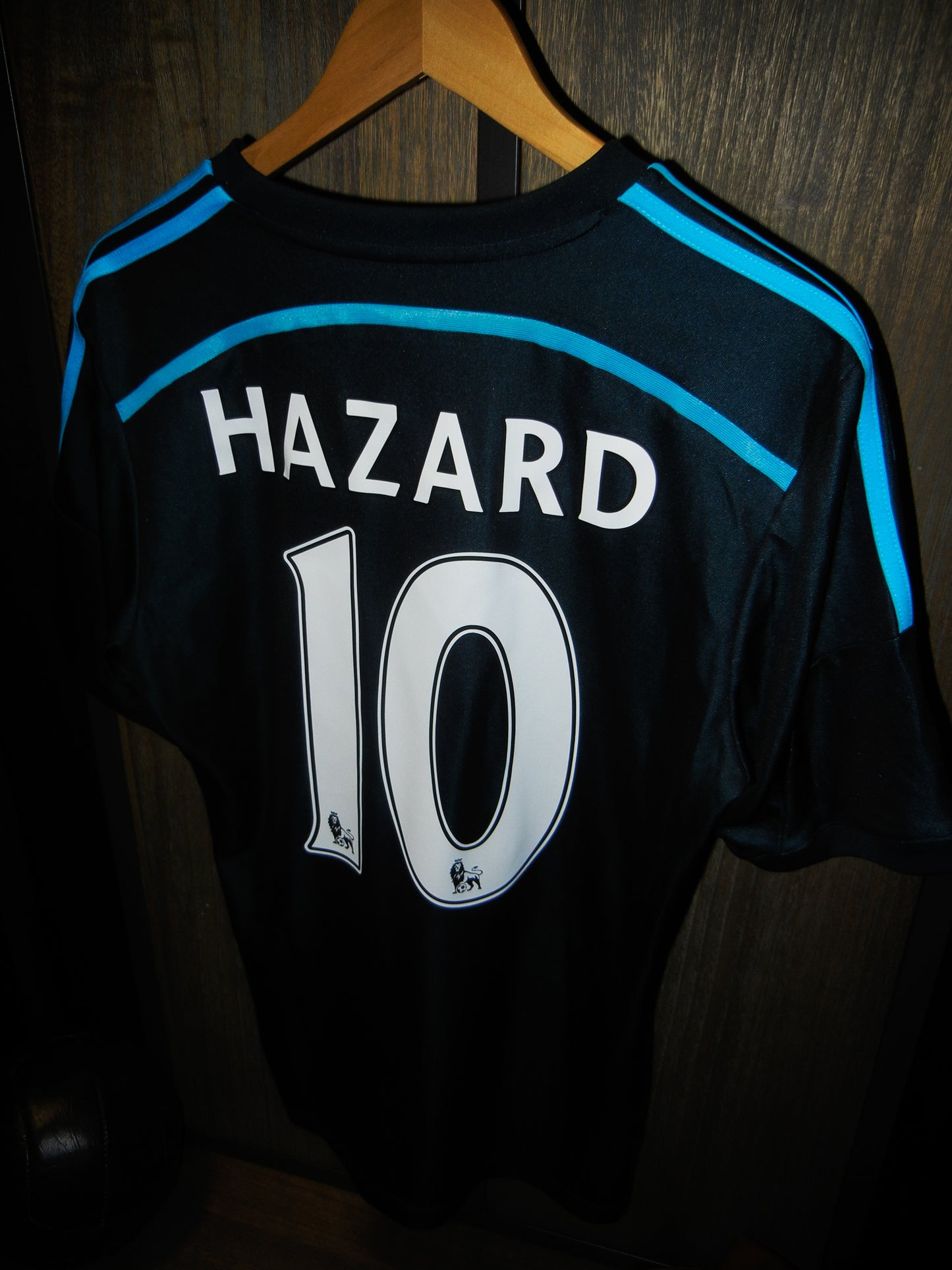 Chelsea 2014/2015 Third Jersey – Eden Hazard #10 – Medium – Blue Adidas Shirt (MPN: G92202)