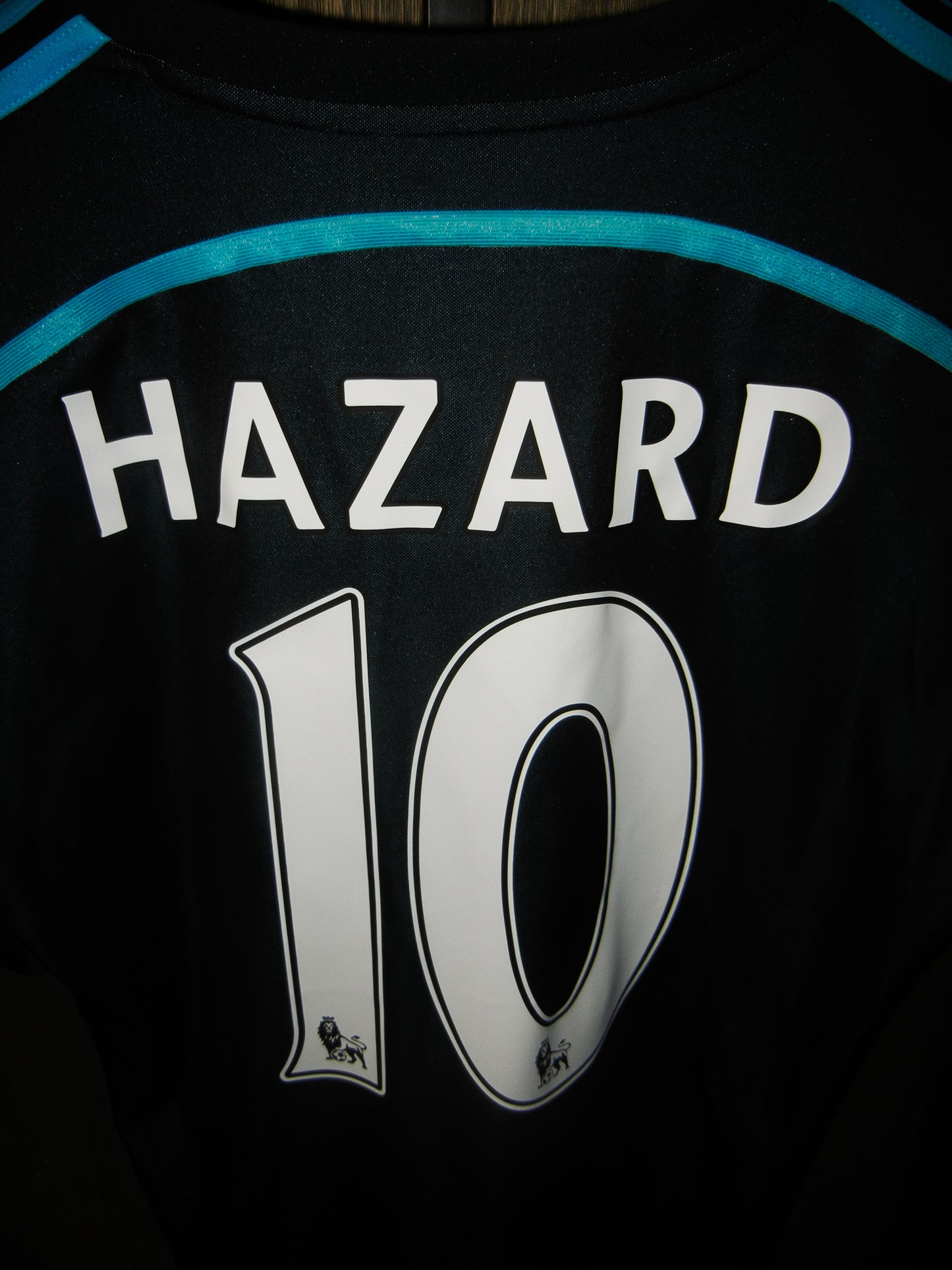 Chelsea 2014/2015 Third Jersey – Eden Hazard #10 – Medium – Blue Adidas Shirt (MPN: G92202)