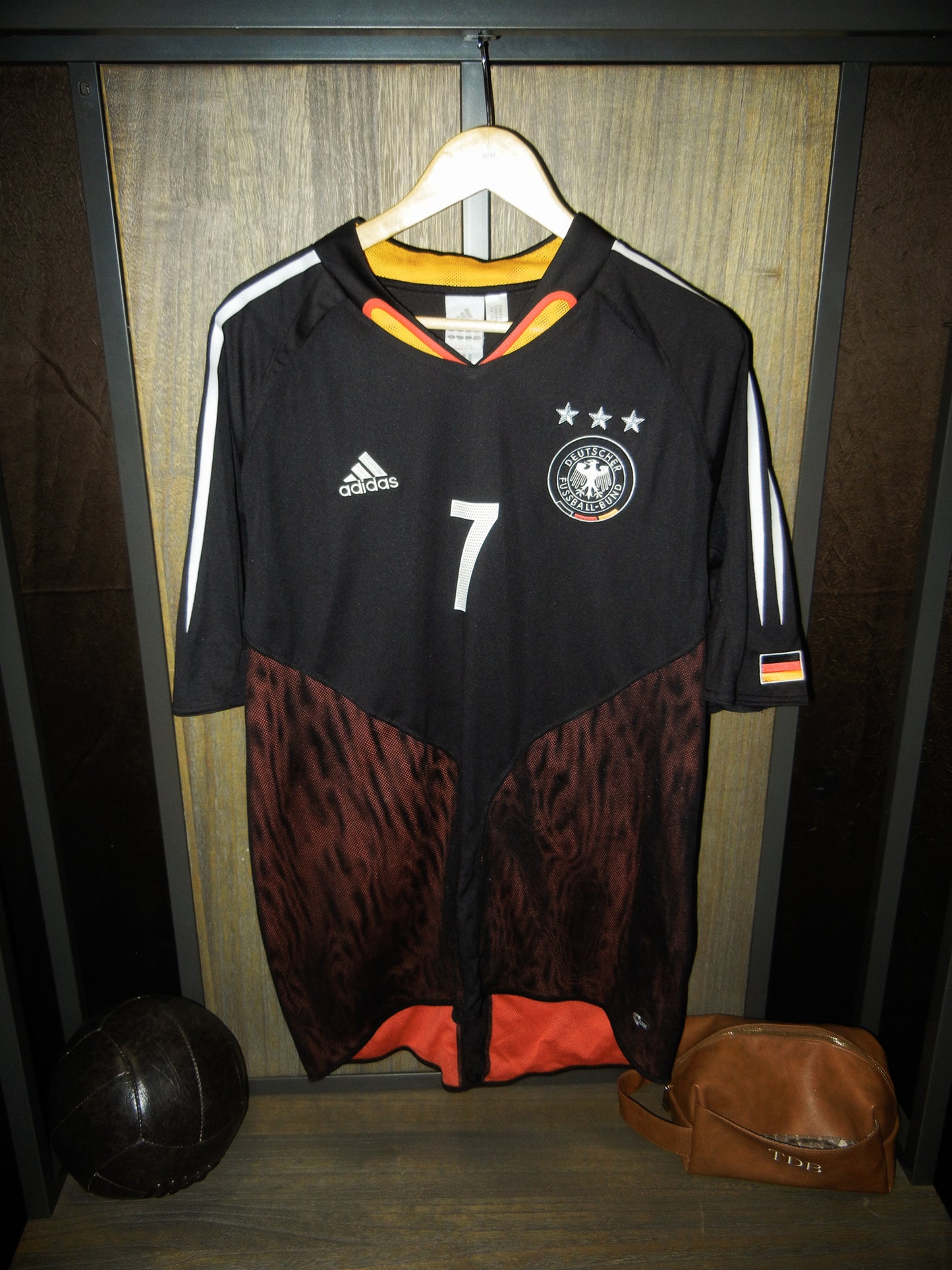 Germany 2004/2006 Away Jersey – Schweinsteiger #7 – XL – Black Adidas Shirt (MPN: 643955)