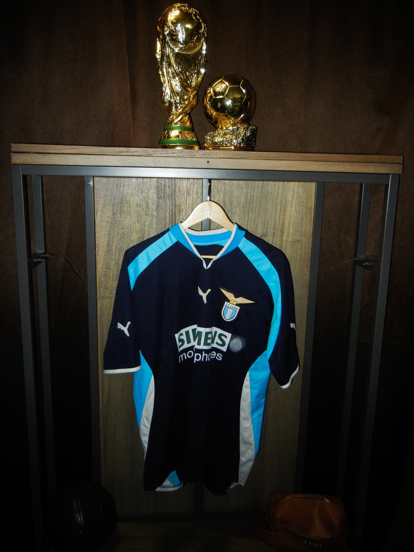 Lazio 2000/2001 Home Jersey – Hernán Crespo #10 – Large – Puma Shirt